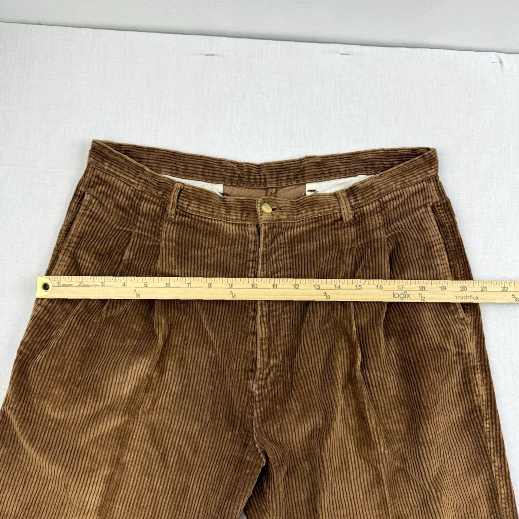Vintage VINTAGE Munsingwear Corduroy Pants Men's 36x30 Brown Relaxed Fit 90s Y2K Grunge Casual Chino Size US 36 / EU 52 - 6 Thumbnail