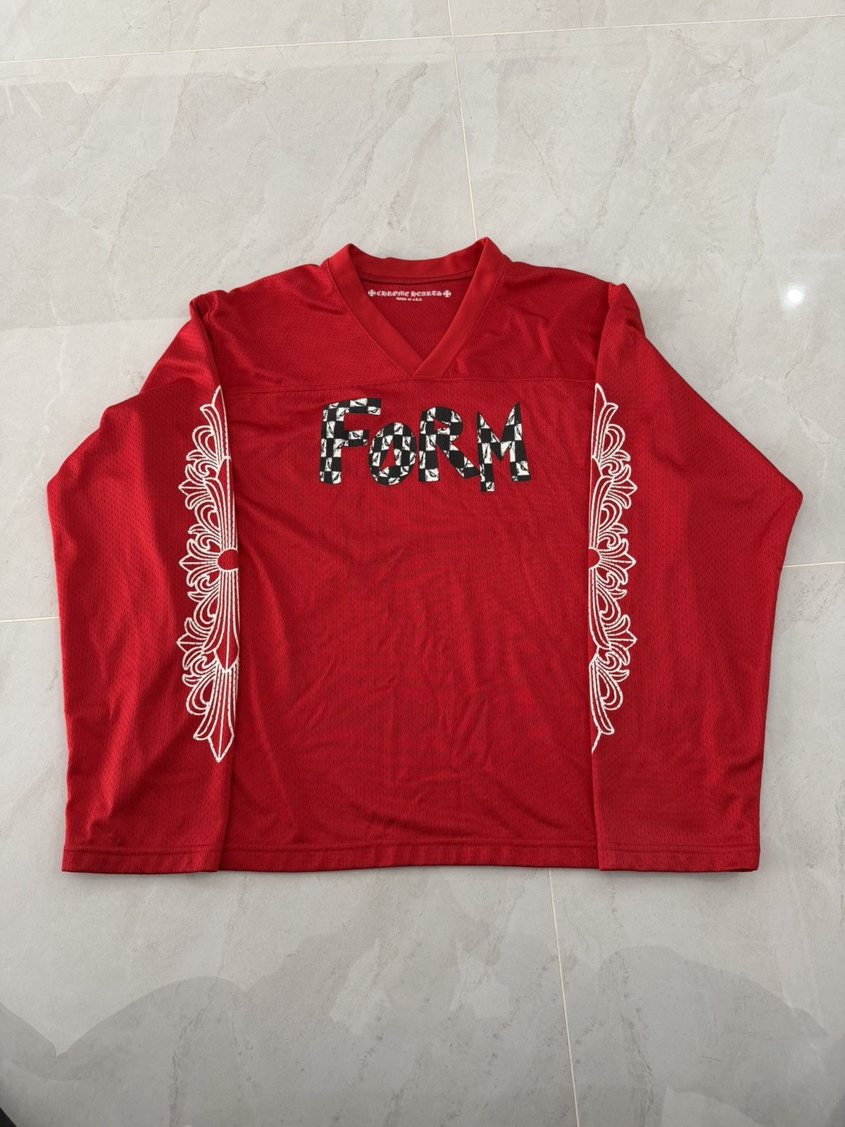 Chrome Hearts Chrome Hearts "TEAM" CNY Exclusive Mesh Longsleeve Sz.L Size US L / EU 52-54 / 3 - 1 Thumbnail