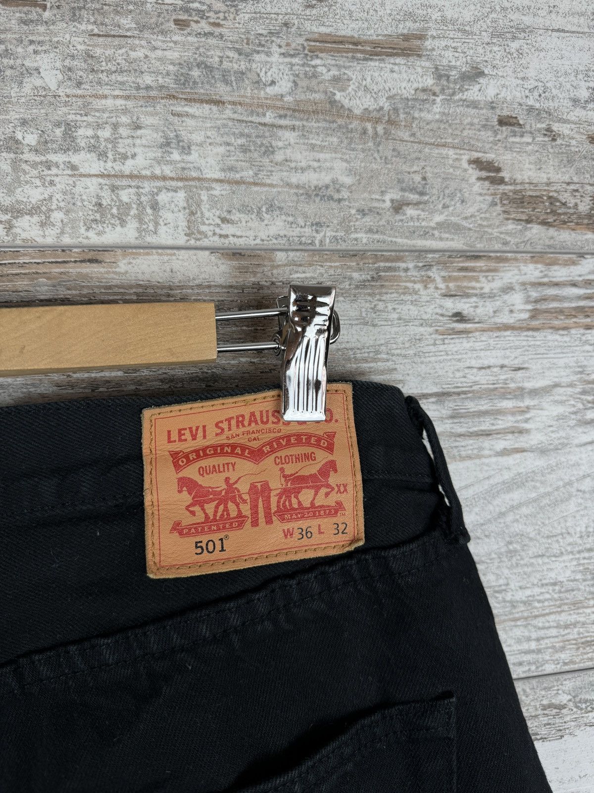 Levi's × Levi's Vintage Clothing × Vintage Mens Vintage Levi’s 501 denim jeans pants black size 36 rare Size US 36 / EU 52 - 6 Thumbnail