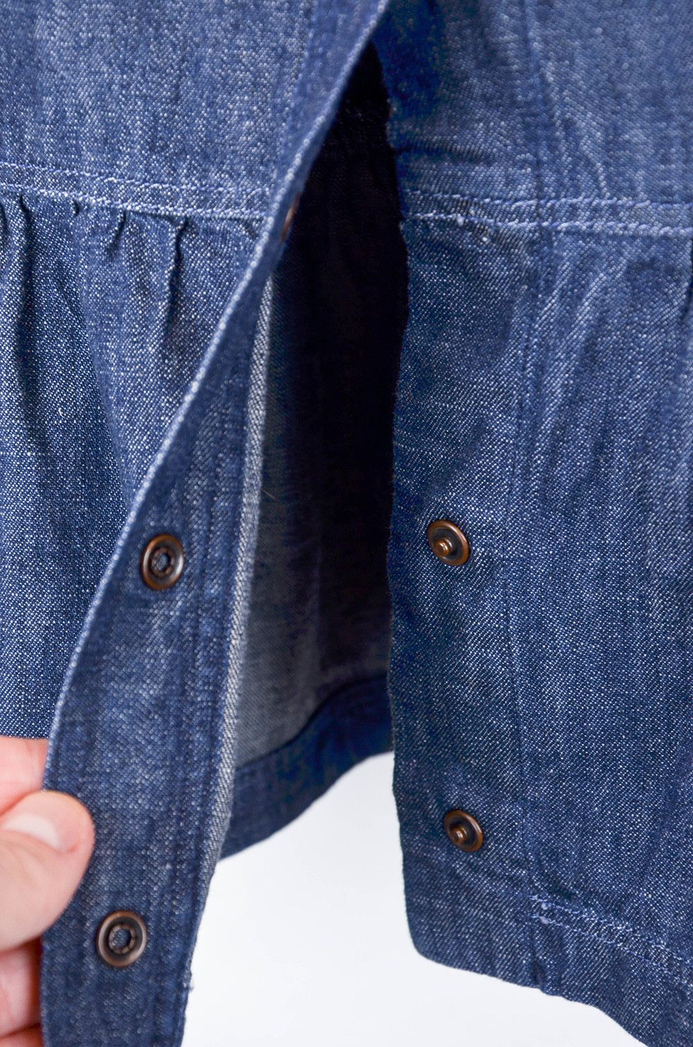 Miu Miu × Vintage MIU MIU Vintage Blue Chambray Denim Shirt - 42 Size M / US 6-8 / IT 42-44 - 9 Thumbnail