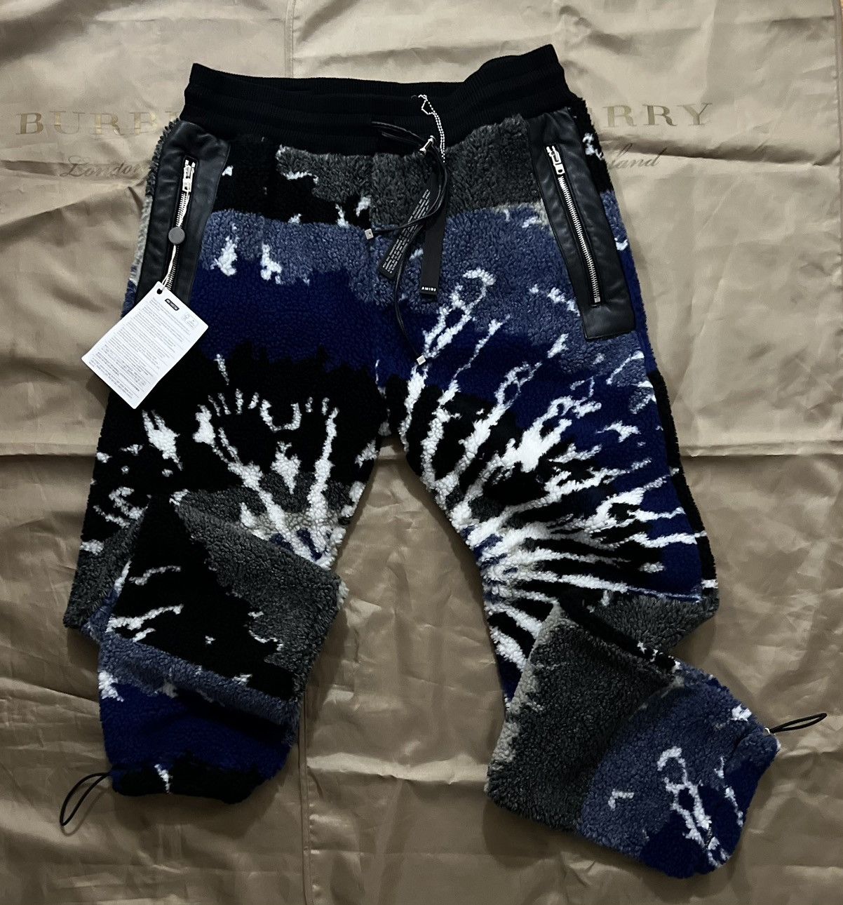 Amiri AMIRI tie-dye textured straight trousers size L $1800 Size US 34 / EU 50 - 1 Thumbnail