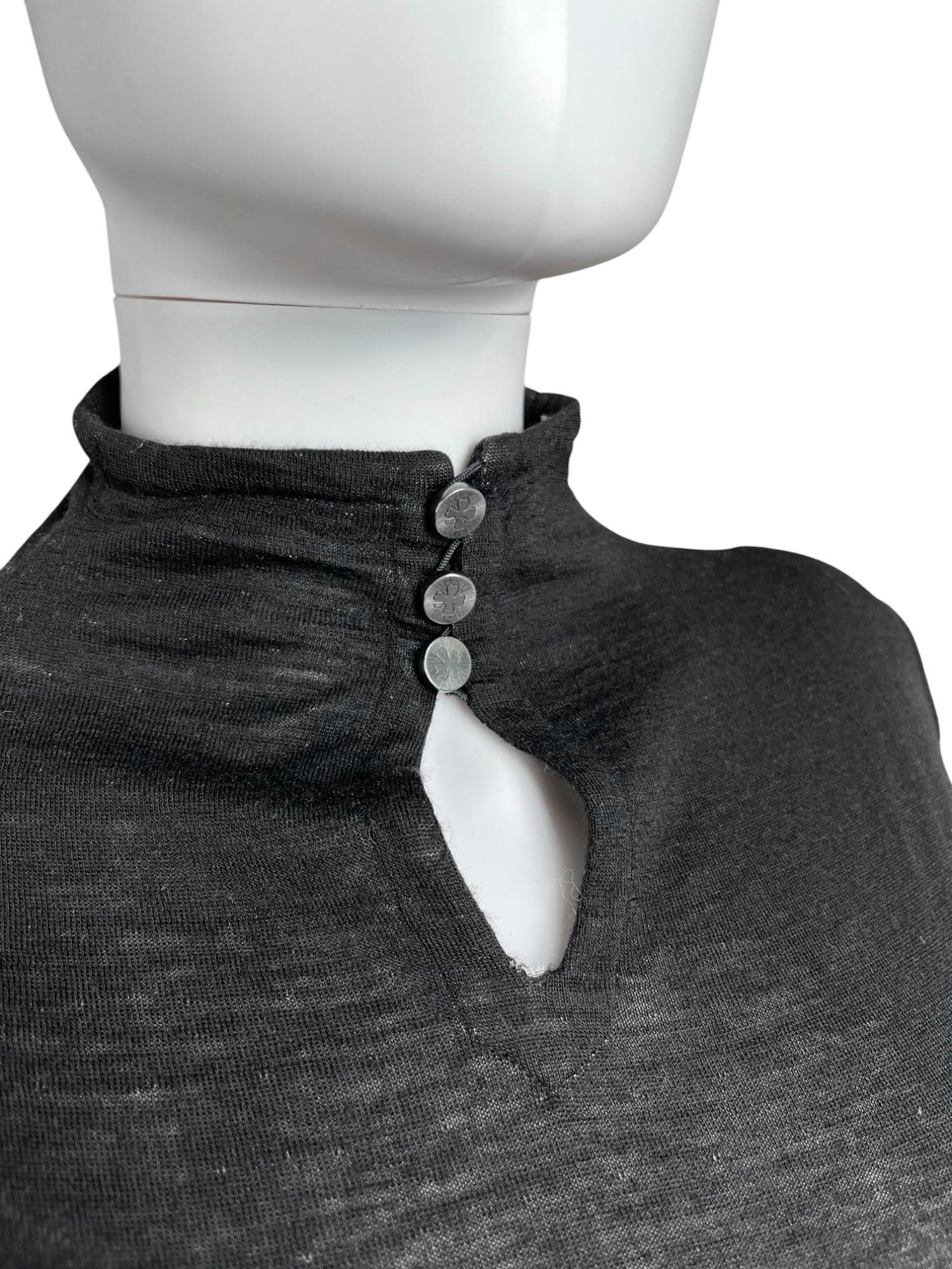 Chanel 1980's Black Turtlenecked Longsleeves Dress Size M / US 6-8 / IT 42-44 - 7 Thumbnail