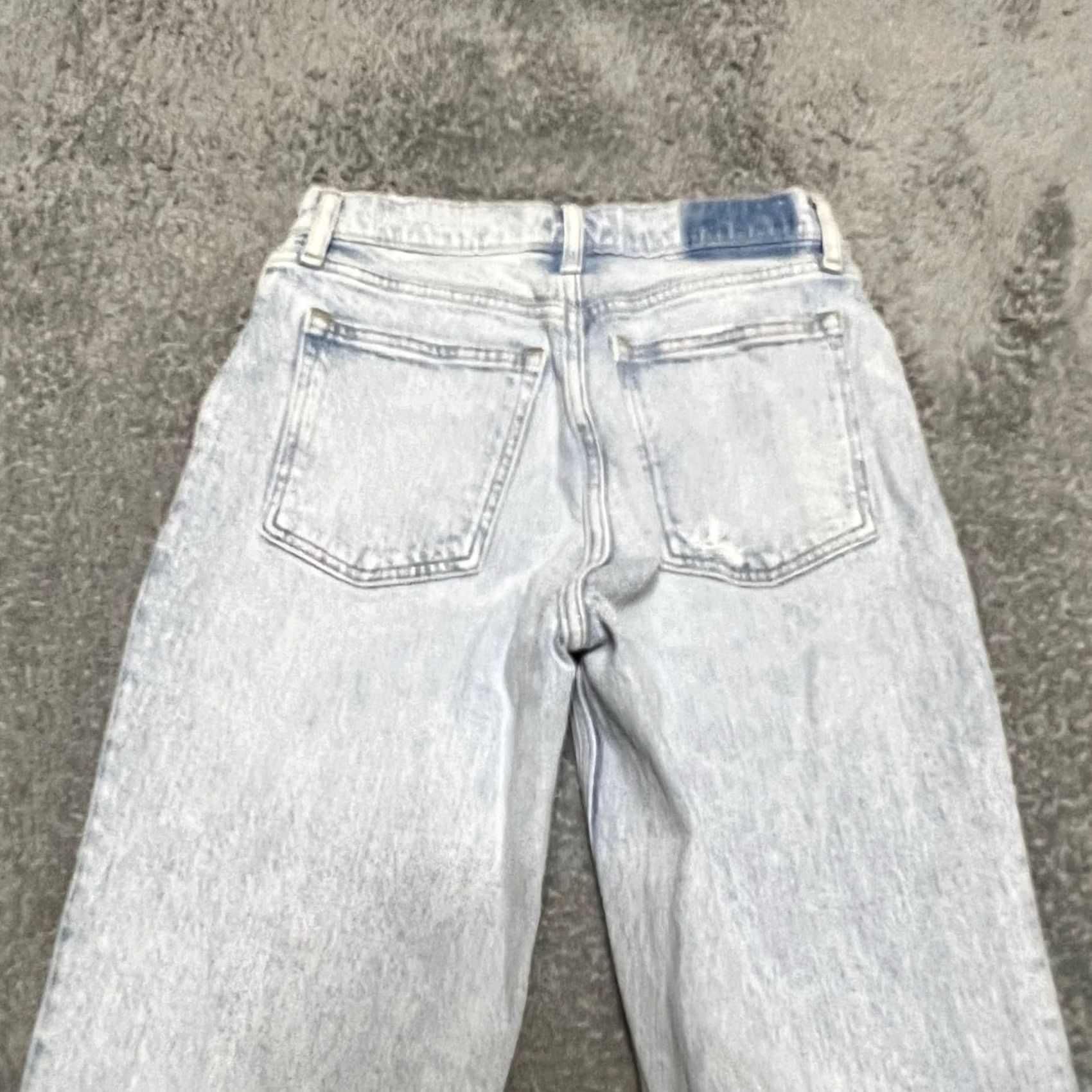 Abercrombie & Fitch Abercrombie & Fitch Jeans Womens 26 /2 90s Straight Low Rise Light Blue Denim Womens Jeans 90s Low Rise Blue Denim Ladies Girls Mens Size 26" / US 2 / IT 38 - 4 Thumbnail