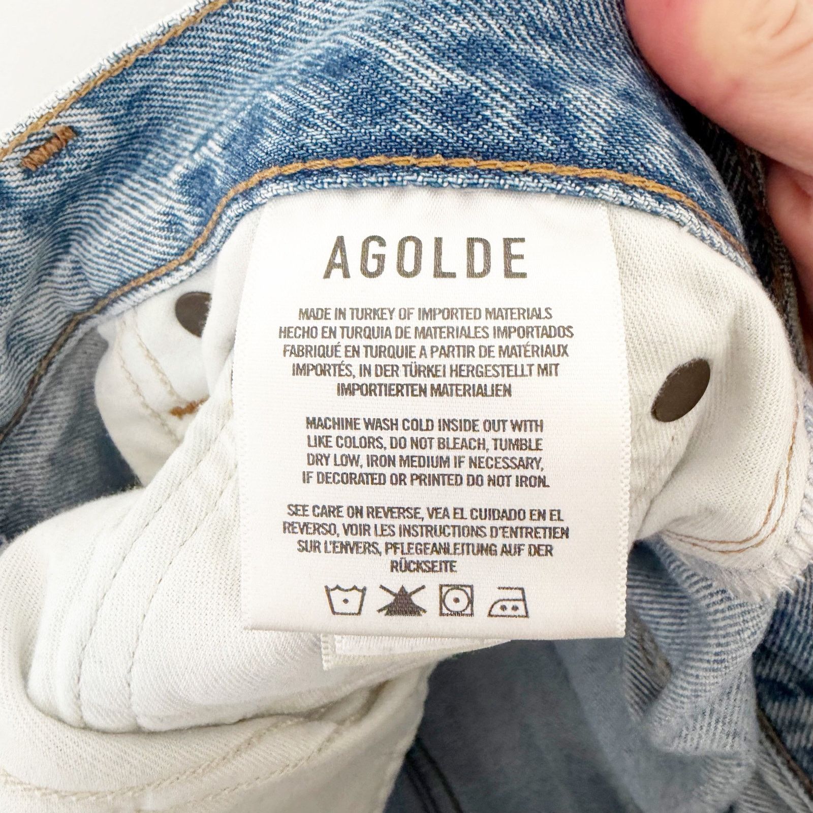 Agolde Agolde Relaxed Boot Cut Jeans Sz 27 Size 27" / US 4 / IT 40 - 3 Thumbnail