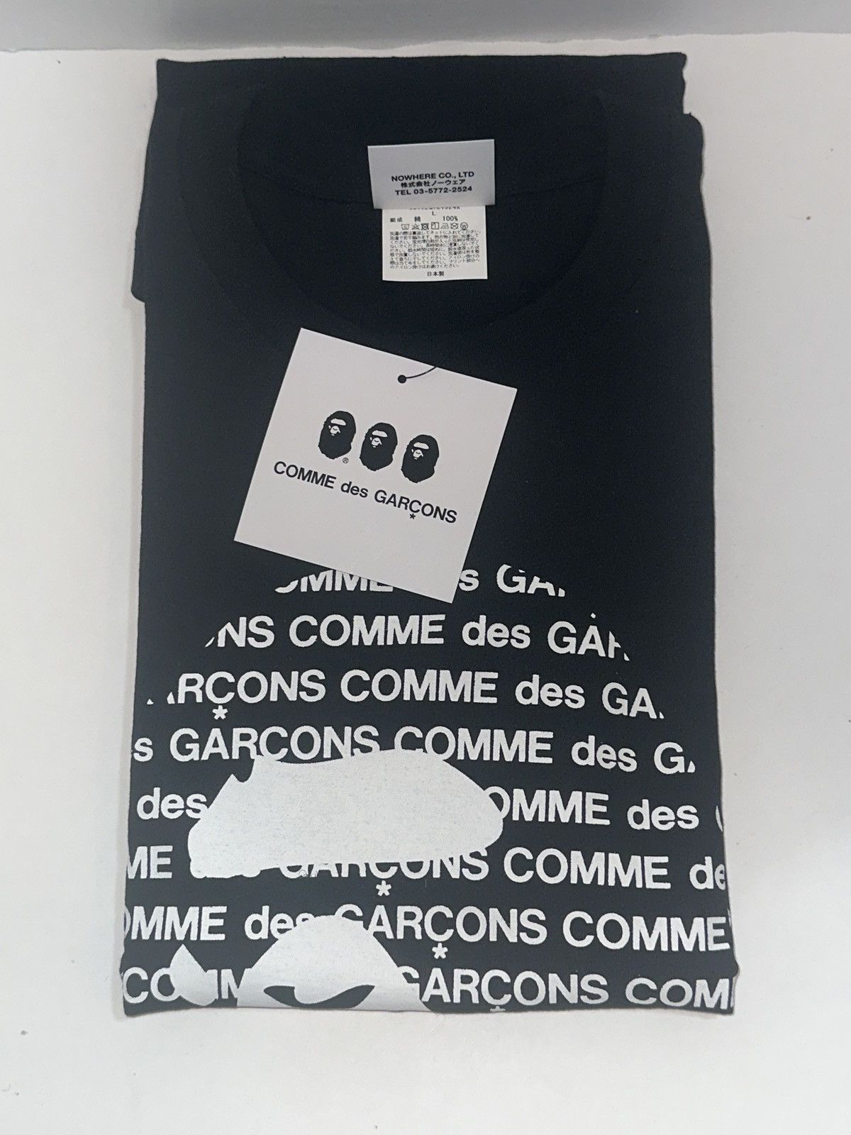Bape × Comme des Garcons BAPE X CDG Osaka Ape Head #2 Tee DS Size L Size US L / EU 52-54 / 3 - 3 Thumbnail