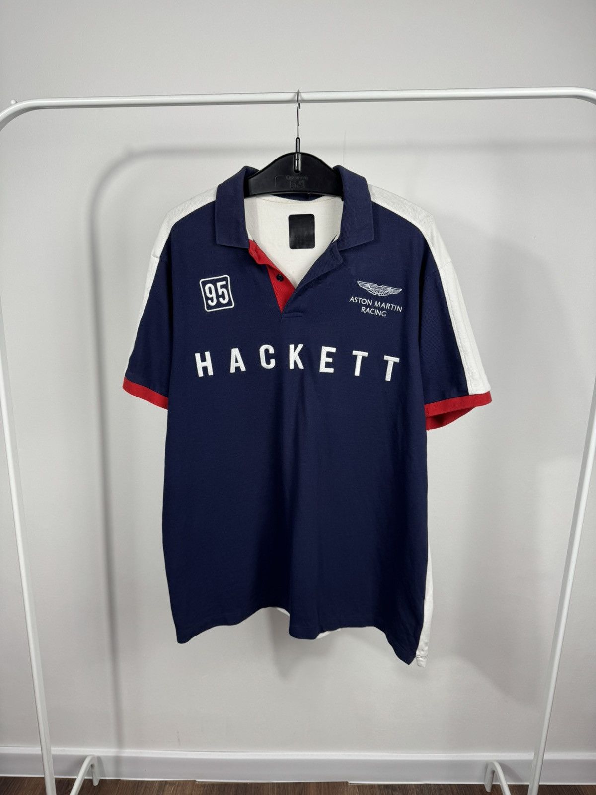 Hackett Hackett Aston Martin Racing Polo Shirt XL Navy Motorsport Size US XL / EU 56 / 4 - 1 Thumbnail