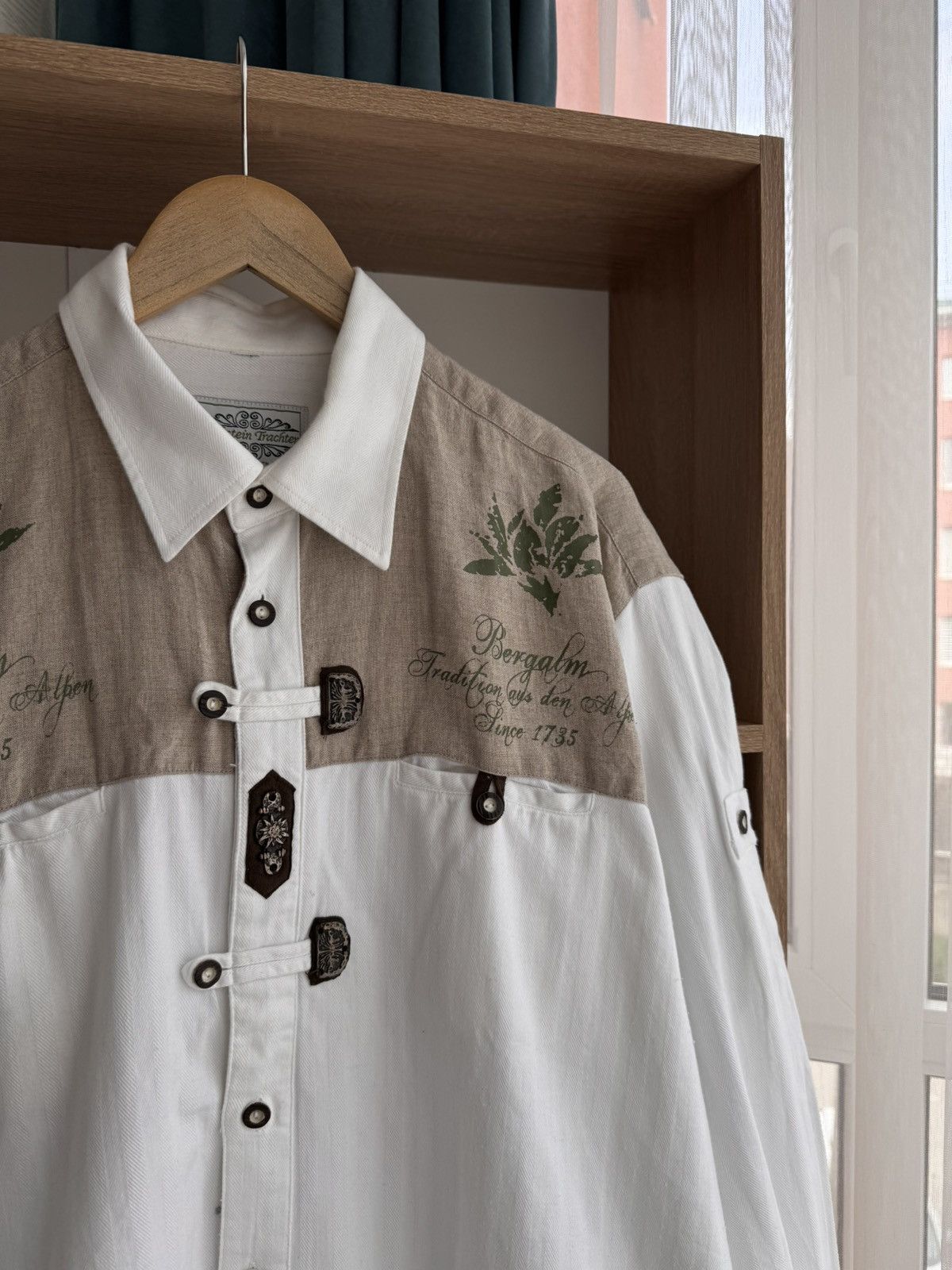 Designer × Vintage Vintage Nockstein Trachten Allen Germany Traditional Shirt Size US XL / EU 56 / 4 - 4 Thumbnail