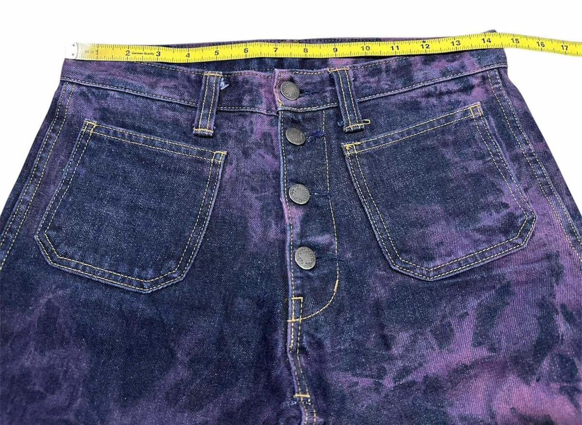 Japanese Brand 🔥Y2K Vintage Blue Way Flared Denim Bootcut Acid Purple Size US 29 - 15 Thumbnail