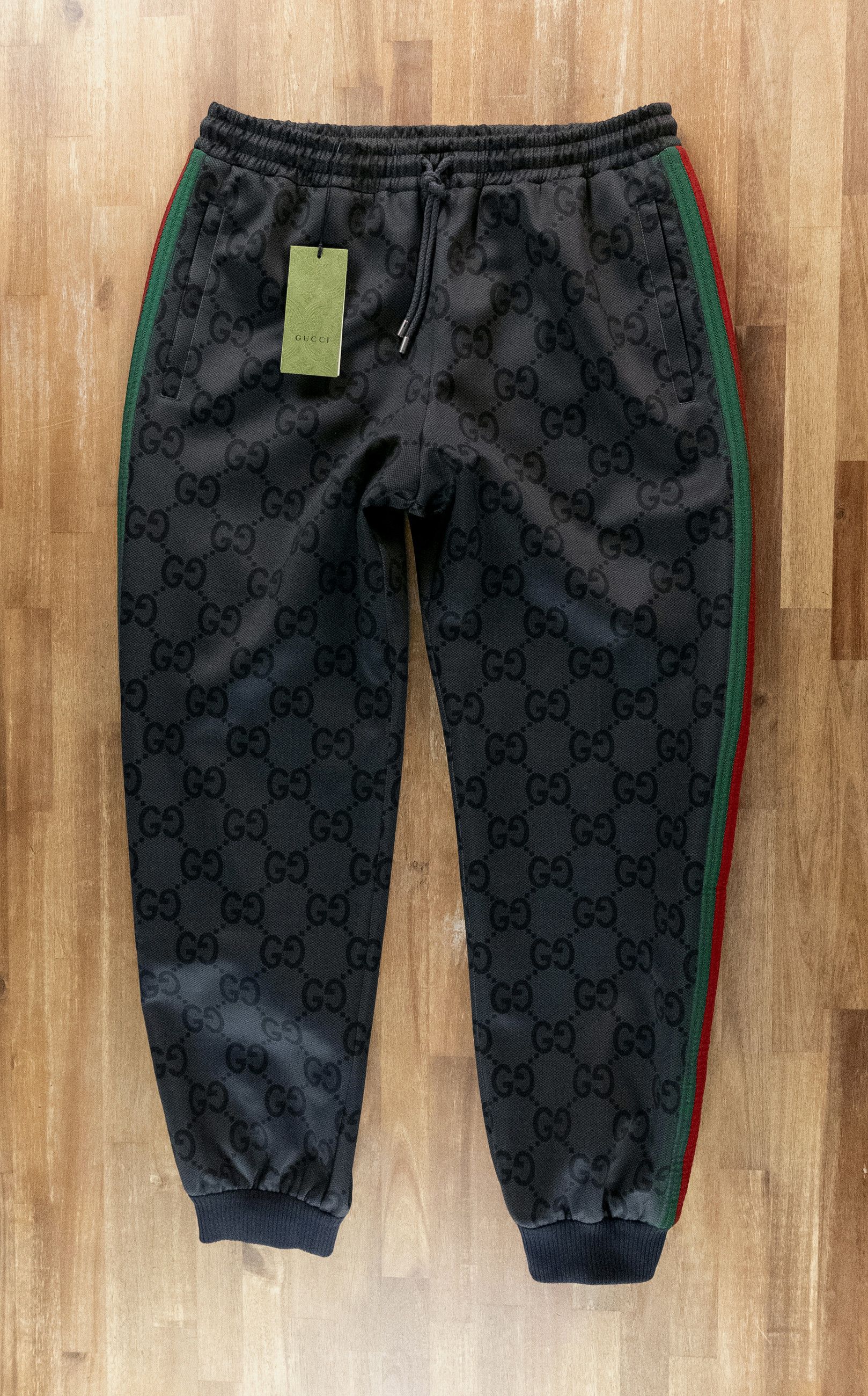 Gucci GUCCI dark gray jumbo GG jogger pants Size XL Size US 36 / EU 52 - 3 Thumbnail