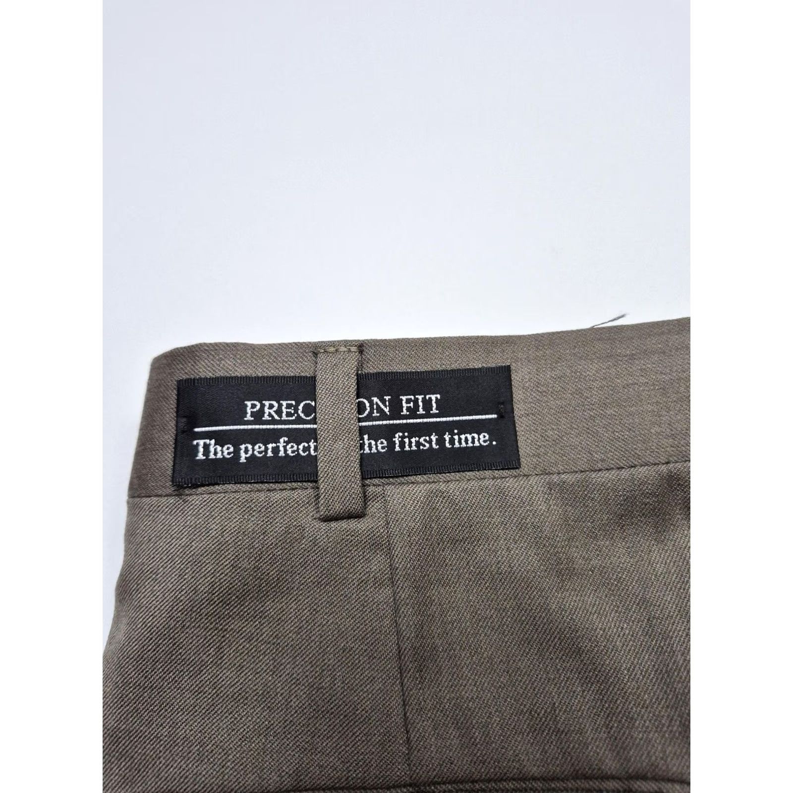 Vintage VINTAGE Precision Fit Dress Pants Mens 40x36 Brown Wool Pleated Unhemmed Super 100s Size US 40 / EU 56 - 4 Thumbnail