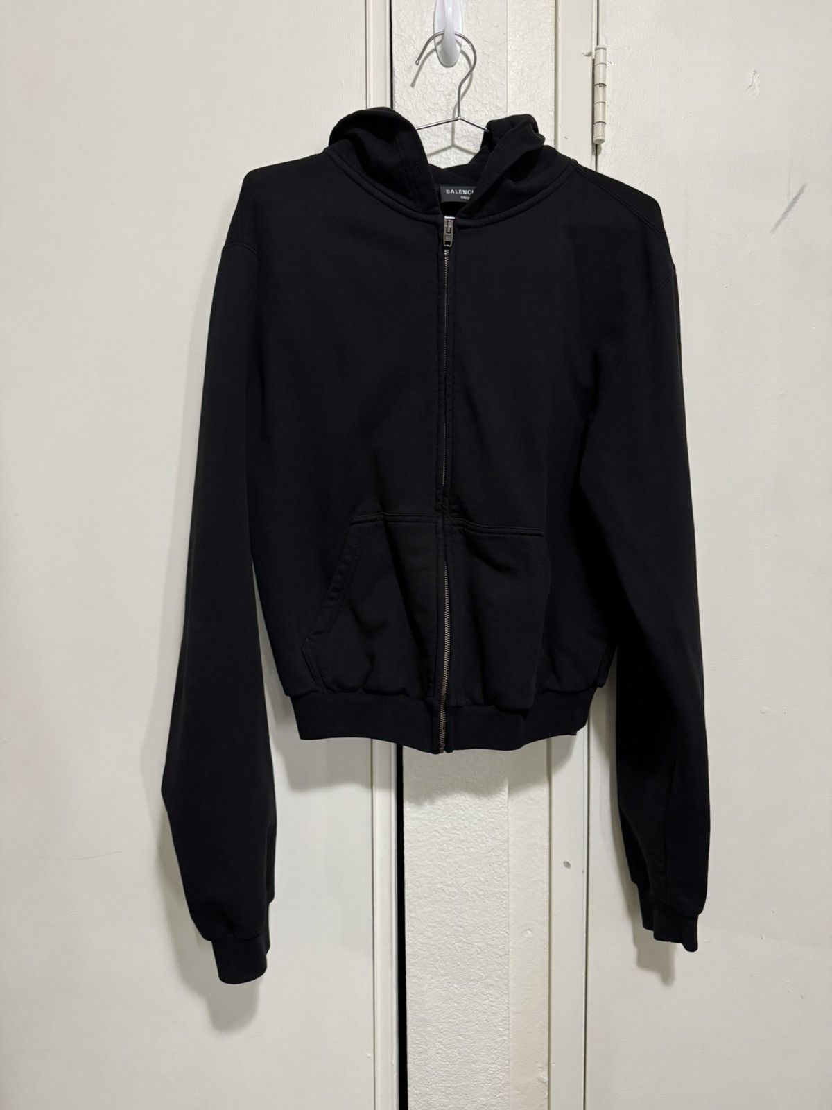 Balenciaga Balenciaga Tab Zip Up Hoodie Cropped Size US M / EU 48-50 / 2 - 1 Thumbnail