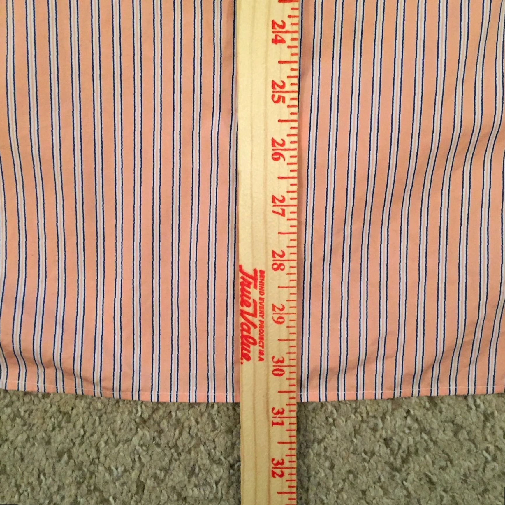 Ralph Lauren Ralph Lauren Shirt Mens 15.5 Orange Blue Striped Long Sleeve Button Up Size US L / EU 52-54 / 3 - 7 Thumbnail