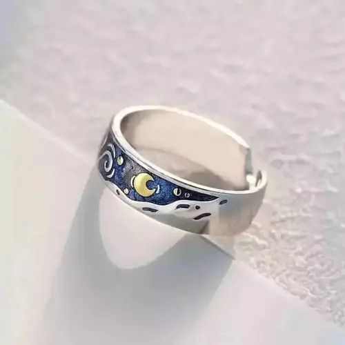 Designer × Jewelry Van Gogh Starry Night Ring Size ONE SIZE - 1 Thumbnail