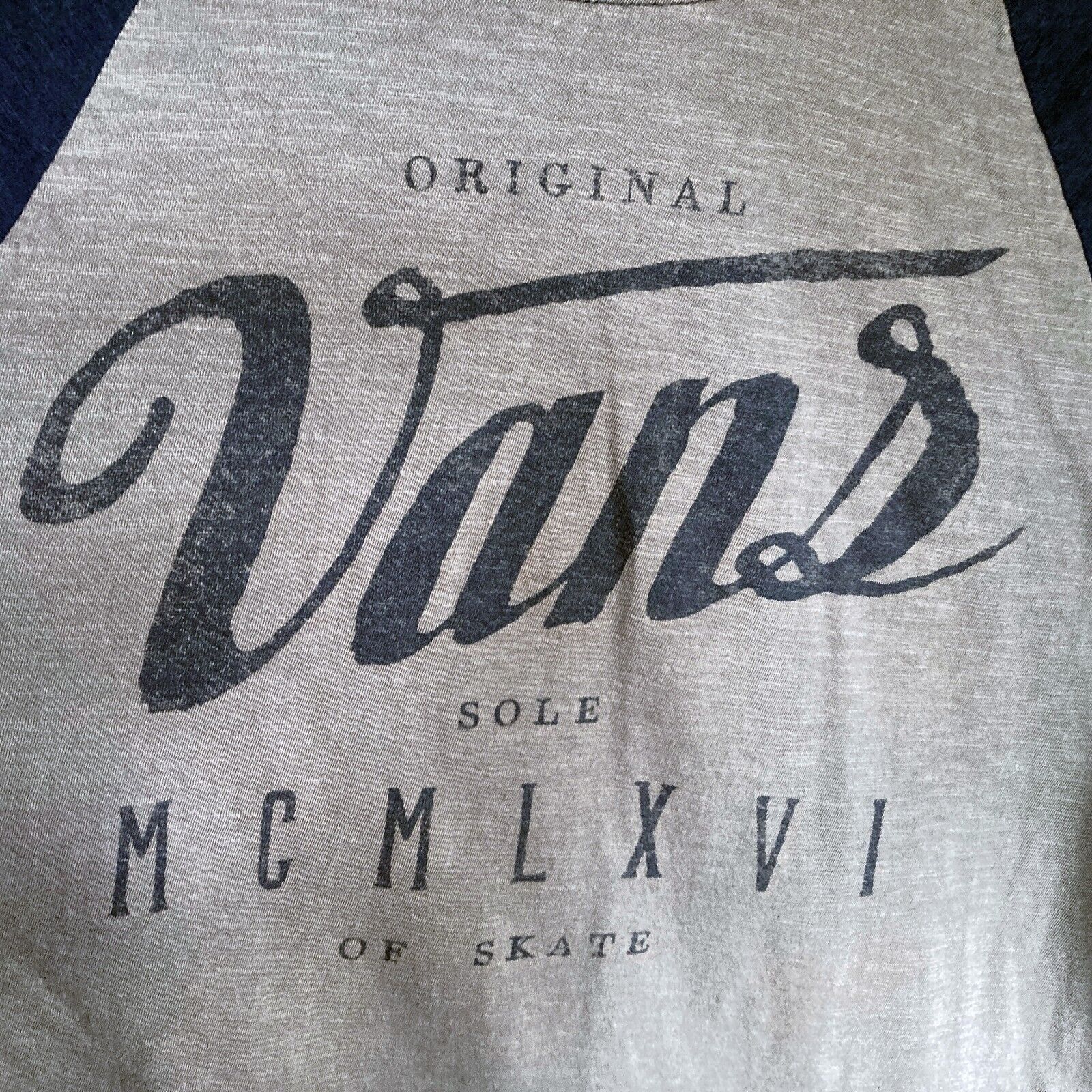 Vans VANS Raglan Baseball Shirt Large Brown Long-Sleeve Crew Neck Size US L / EU 52-54 / 3 - 1 Thumbnail