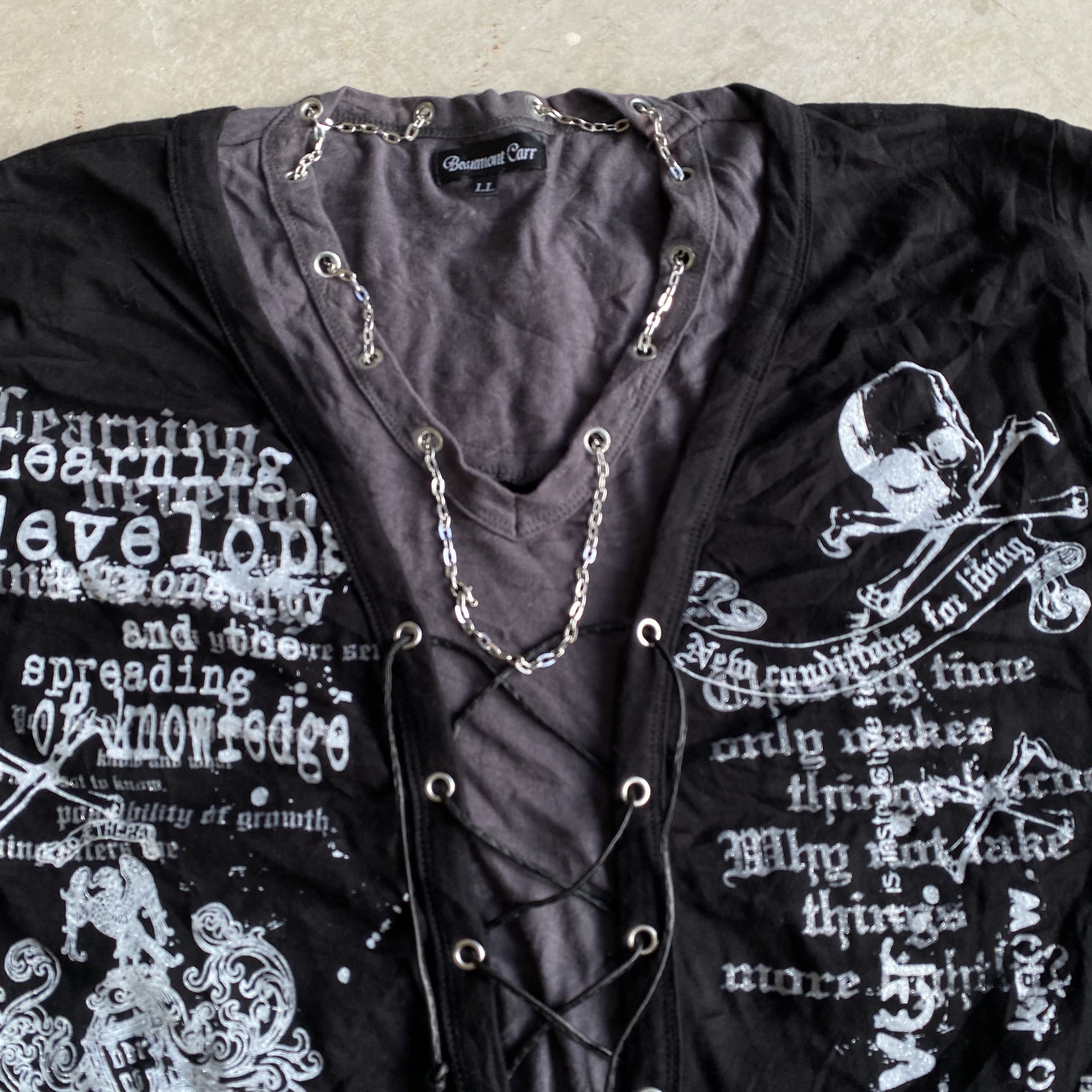 Seditionaries Crazy Beaumont Carr Poem Double Layer Punk Gothic Size US L / EU 52-54 / 3 - 8 Thumbnail