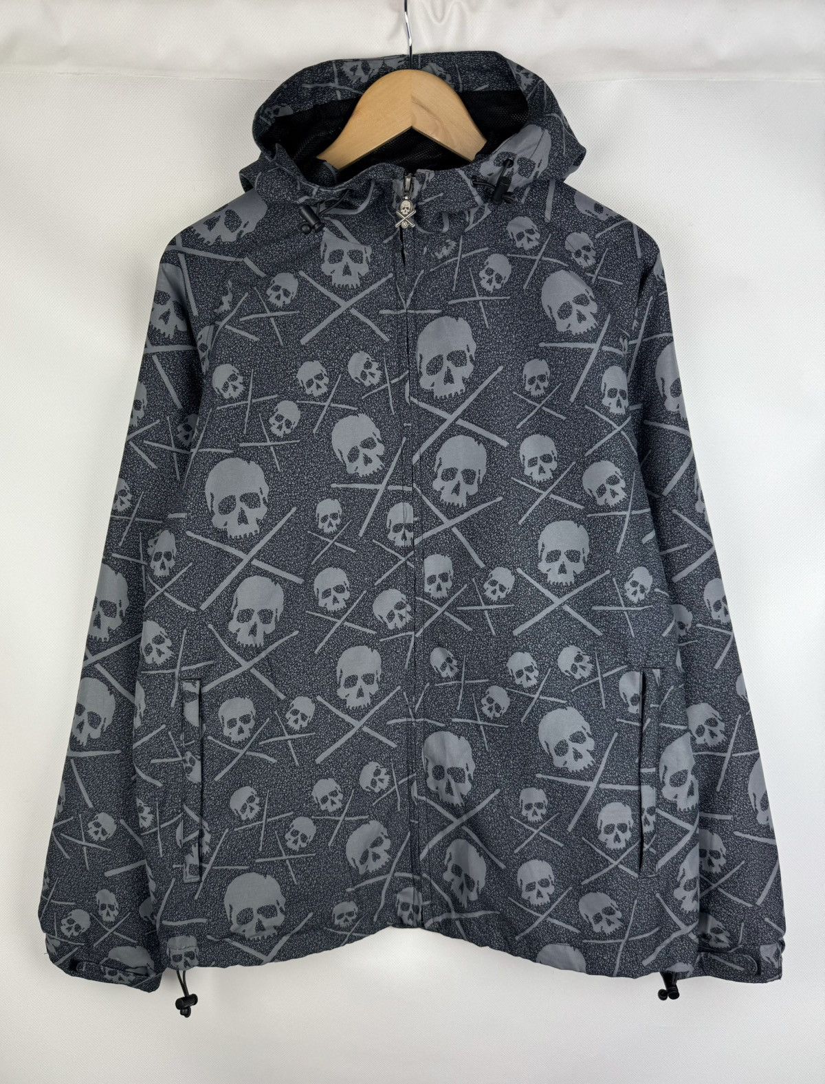 C1RCA Circa Skateboarding Y2K Skull Overprinted Hooded Windbreaker Size US M / EU 48-50 / 2 - 1 Thumbnail