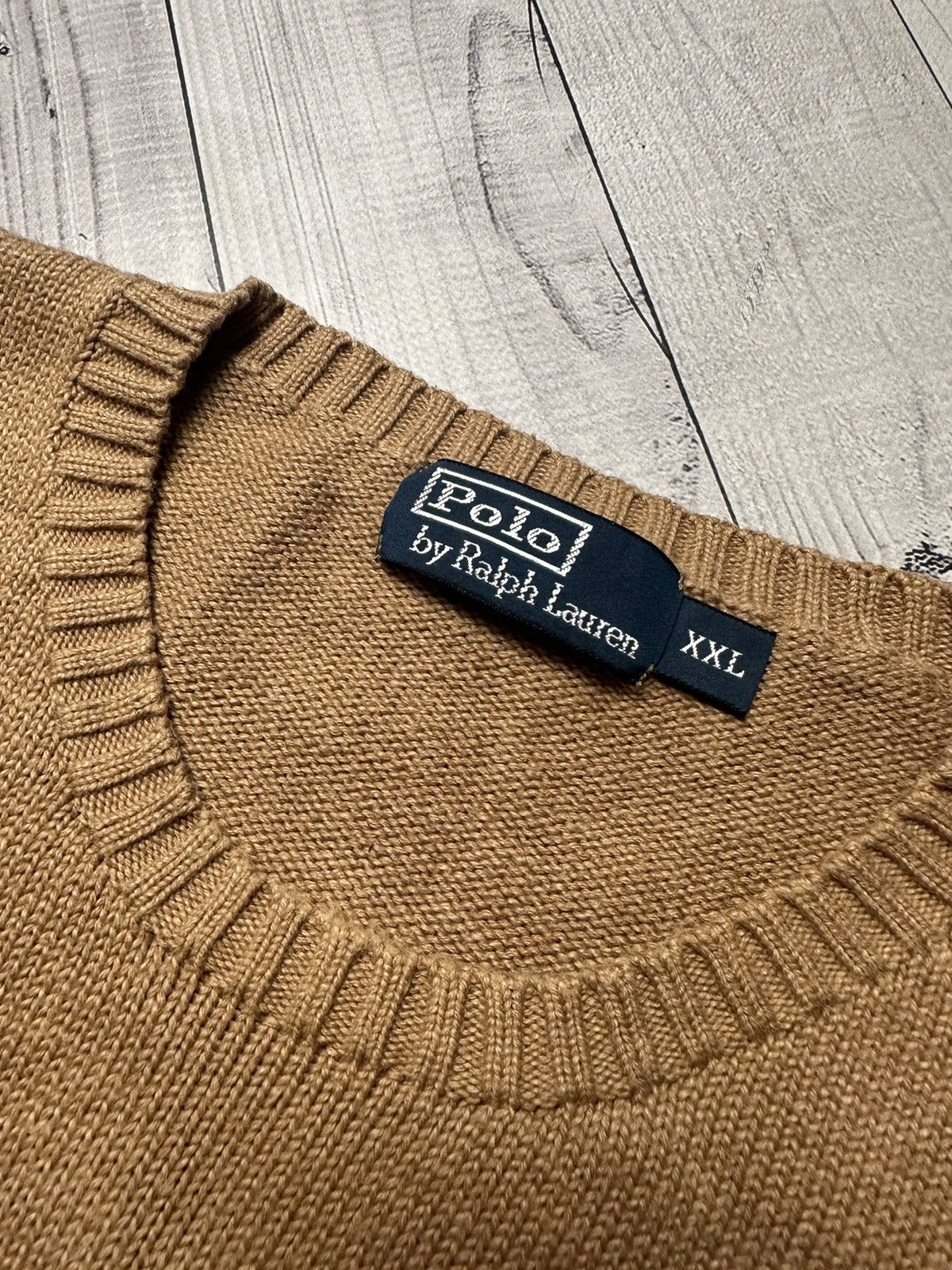 Polo Ralph Lauren × Vintage Vintage Polo Ralph Lauren Sweater knitted size XXL logo Size US XXL / EU 58 / 5 - 5 Thumbnail