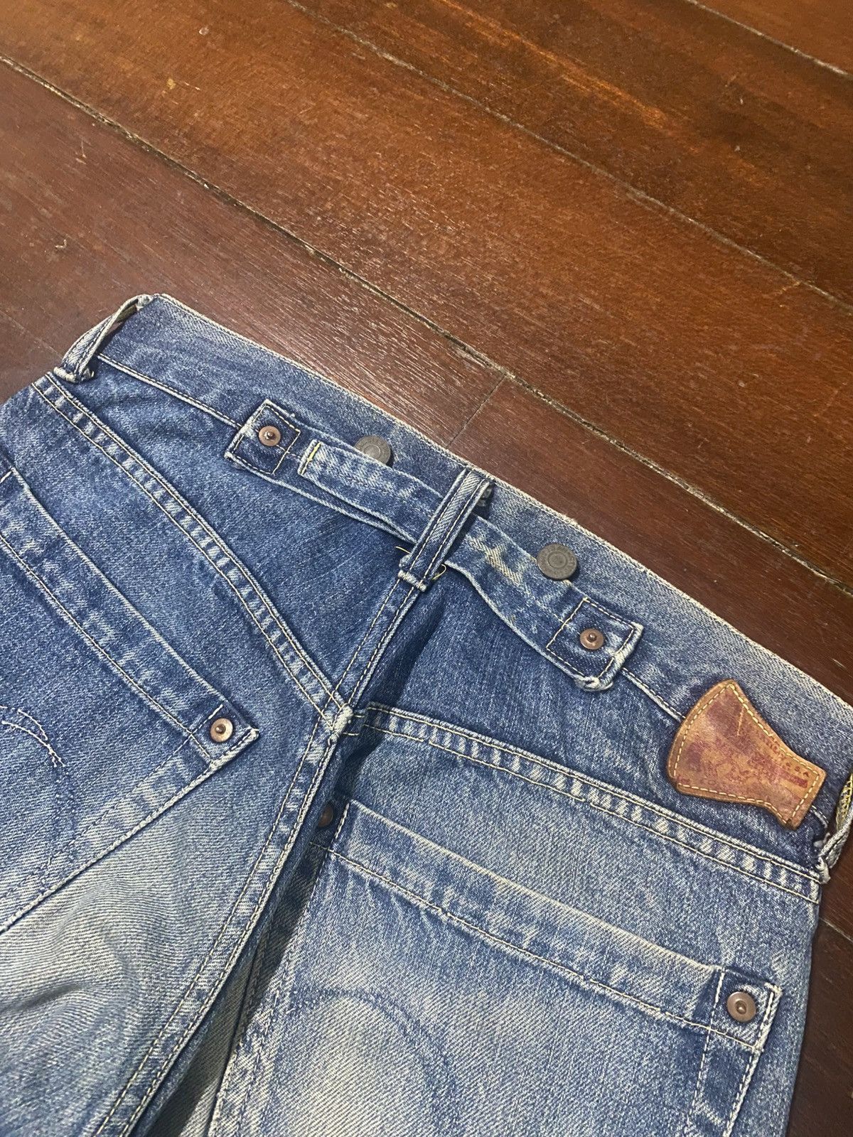 Kapital Vintage Studio D'artisan Selvedge Denim buckle back mud wash Size US 30 / EU 46 - 20 Thumbnail