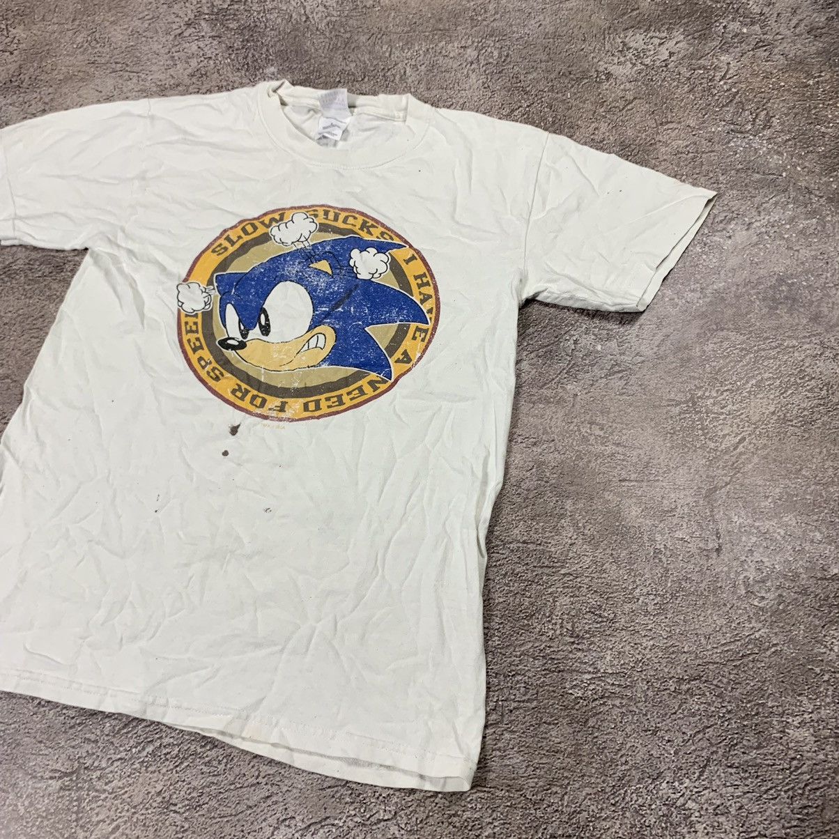 Vintage Vintage Y2K Sun Faded Sonic Graphic Tee Skate Streetwear S Size US S / EU 44-46 / 1 - 3 Thumbnail