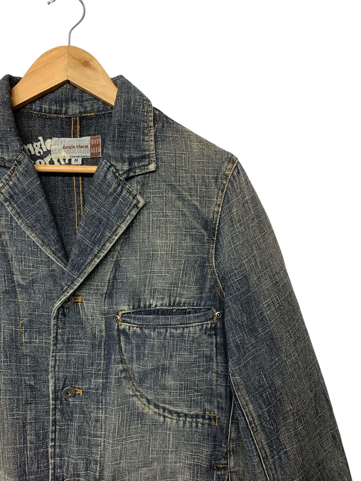 Japanese Brand Rare Jungle Storm Denim Chore Jacket Button Ups Size US M / EU 48-50 / 2 - 6 Thumbnail