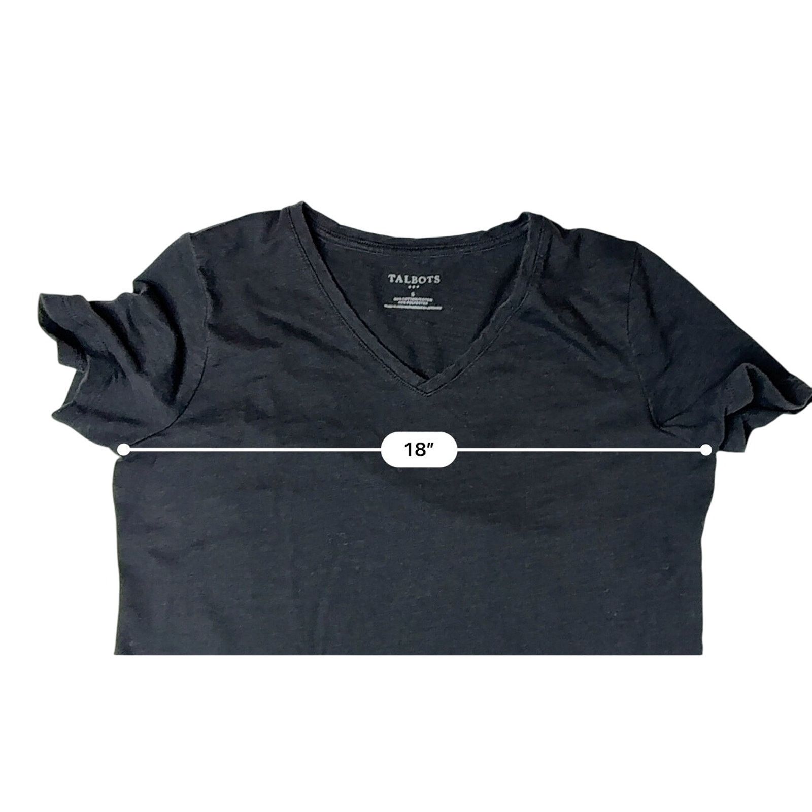 Other Talbots Basic Tee Black V-neck Top T-shirt SMALL Normcore Size S / US 4 / IT 40 - 5 Thumbnail