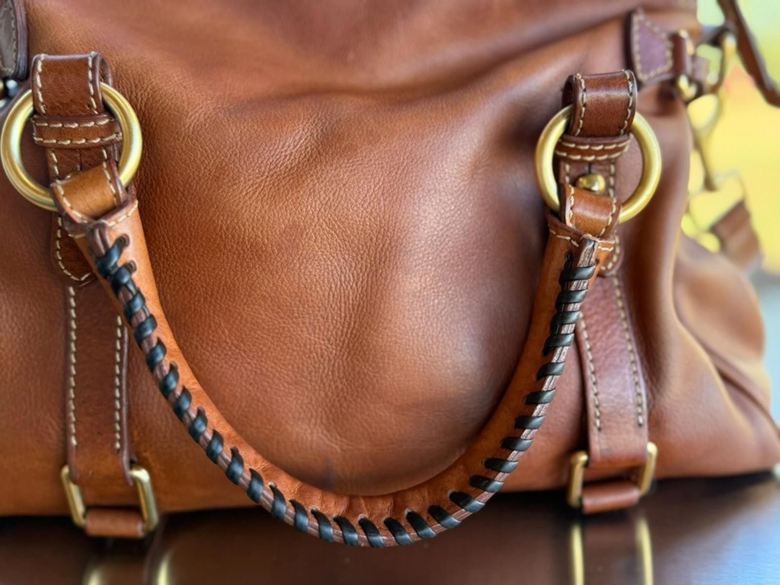 Dooney & Bourke Dooney Bourke Florentine Satchel Italian Leather Brown bag Size ONE SIZE - 4 Thumbnail