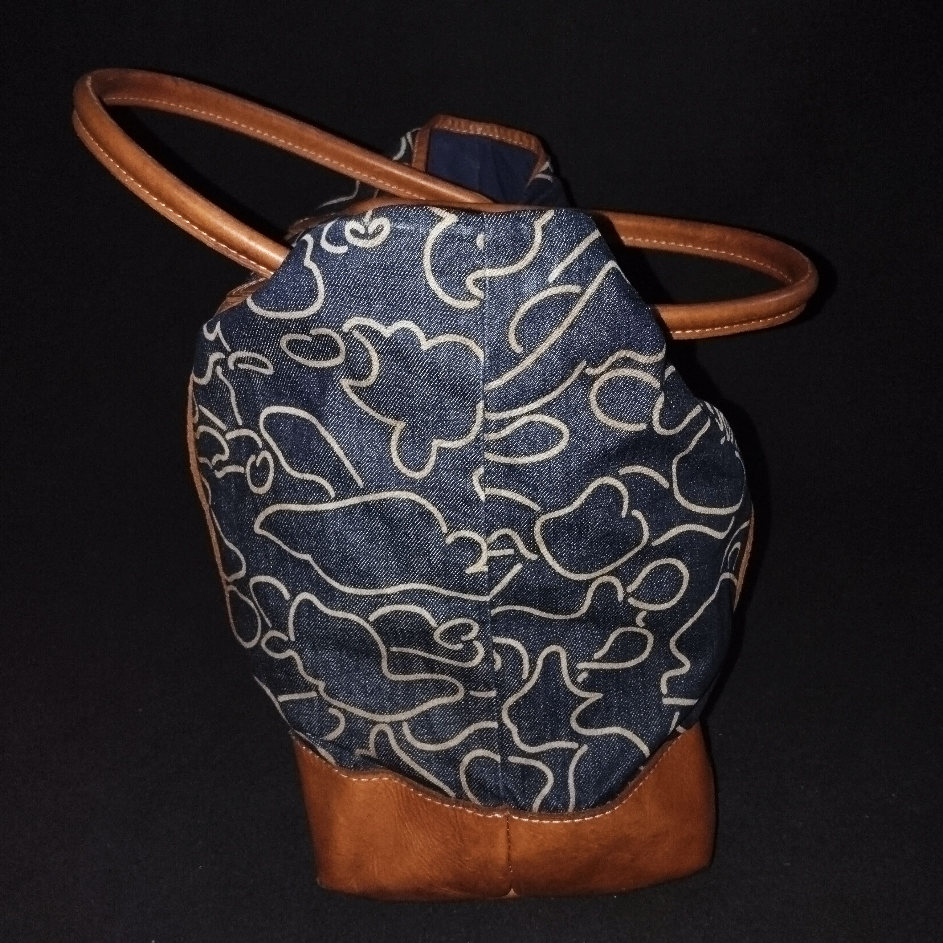 Bape 2012 BAPE Pencil Camo Denim Tote Bag with Leather Trim Size ONE SIZE - 7 Thumbnail