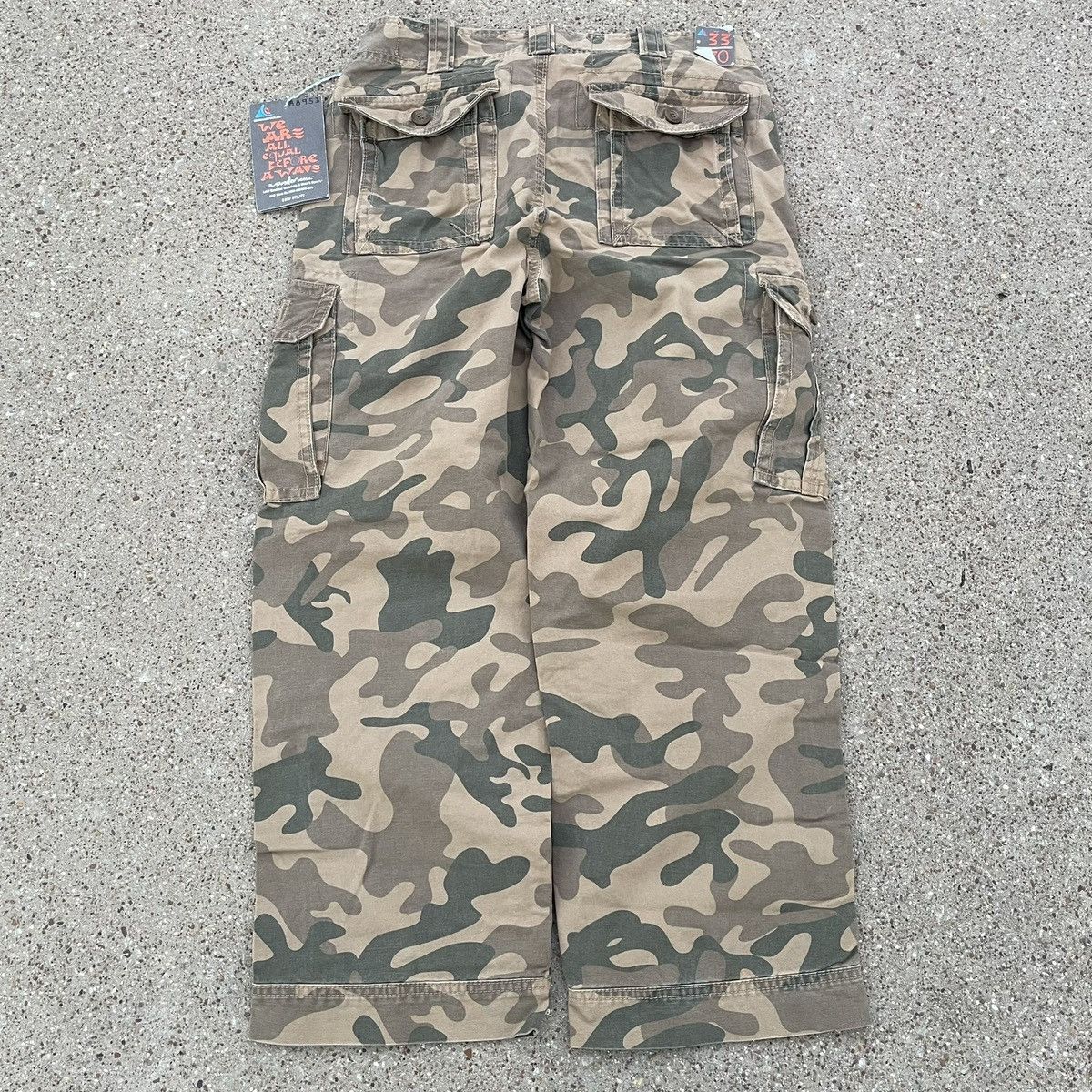 Other Vintage Wonderfall Camo Baggy Cargo Pants Surf Utility 33x30 Size US 33 - 2 Thumbnail