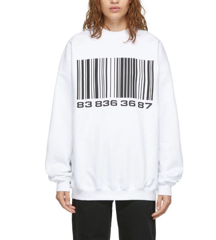 VTMNTS × Vetements BNWT Vetements VTMNTS barcode sweatshirt size S Size US S / EU 44-46 / 1 - 10 Thumbnail