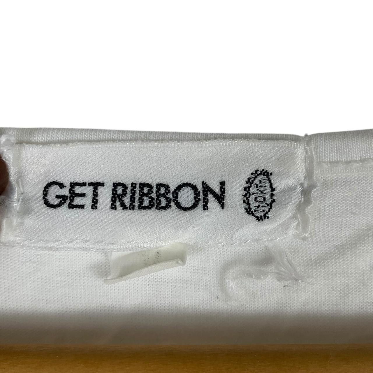 Vintage Vintage GET RIBBON OTOKI Japan Swarovski Embossed Tee Shirt Size M / US 6-8 / IT 42-44 - 5 Thumbnail