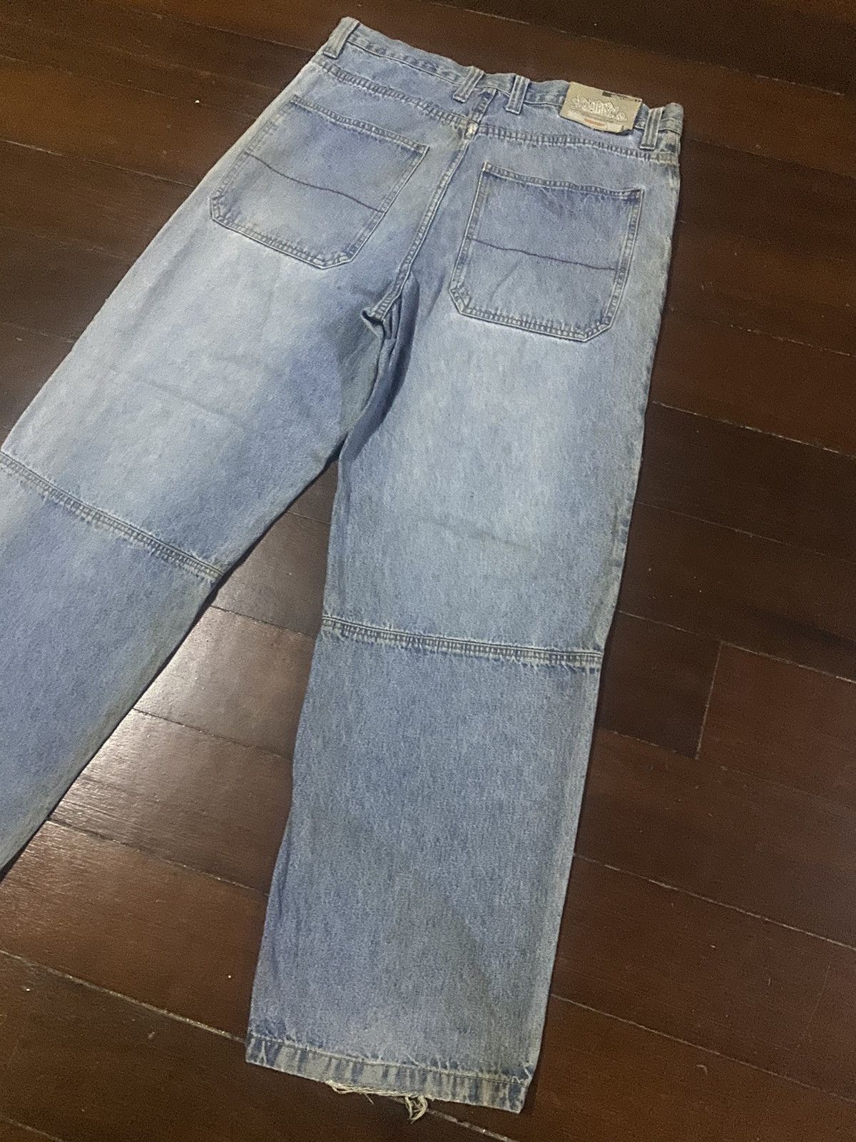 Anchor Blue × Southpole Fire vintage southpole wideleg baggy distressed mud wash Size US 34 / EU 50 - 12 Thumbnail