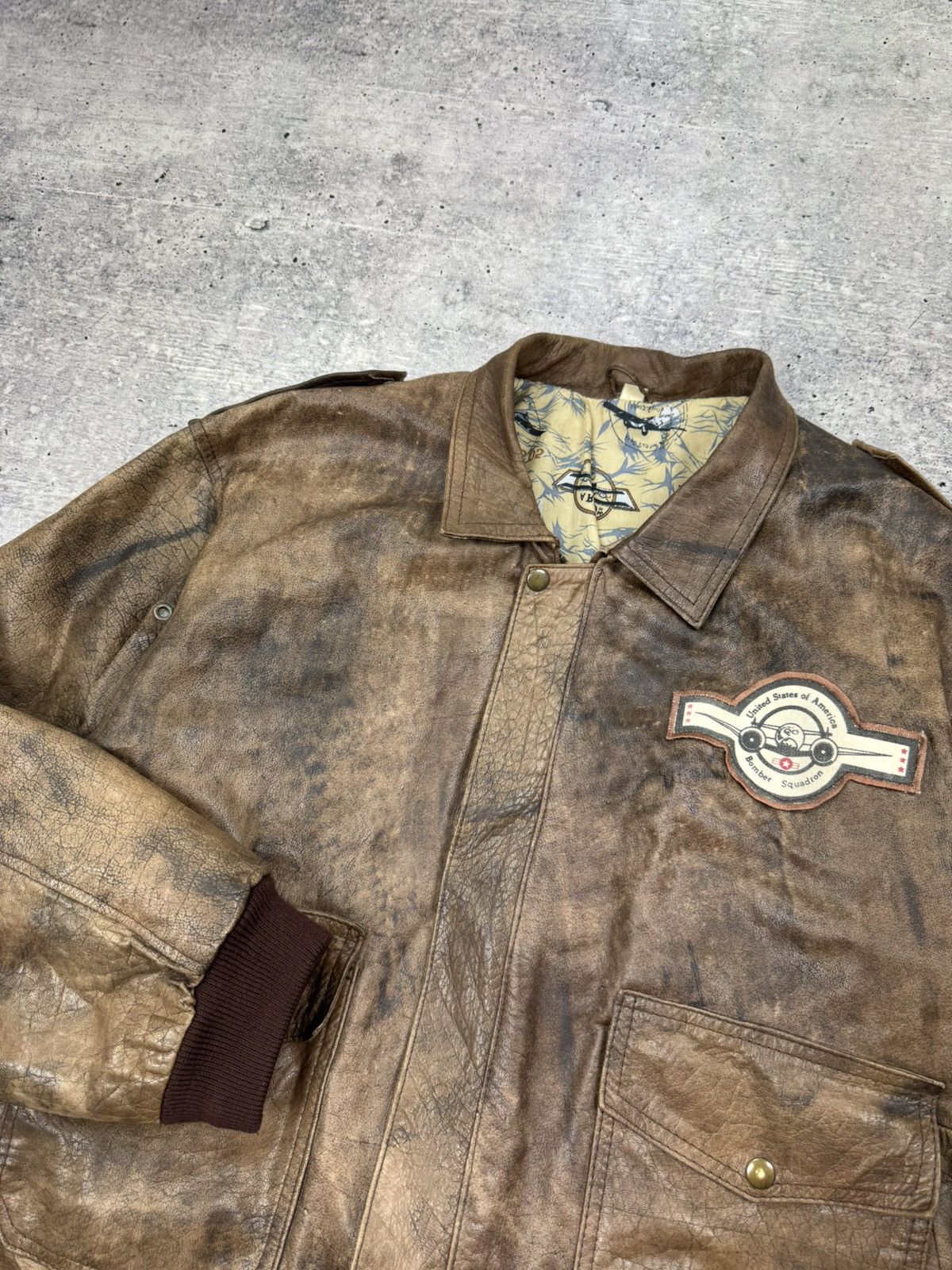 Genuine Leather Genuine Leather Top Gun Aviator USA Vintage Leather Jacket Size US L / EU 52-54 / 3 - 8 Thumbnail
