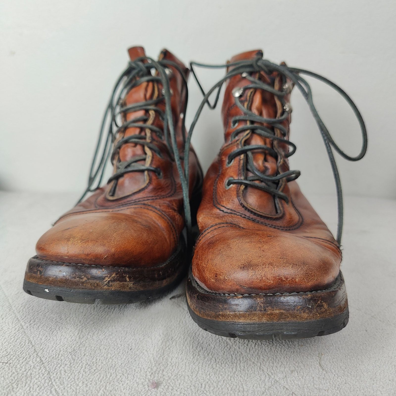 John Varvatos John Varvatos Bowery Spectator Boots Mens 10 Cognac Brown Size US 10 / EU 43 - 3 Thumbnail