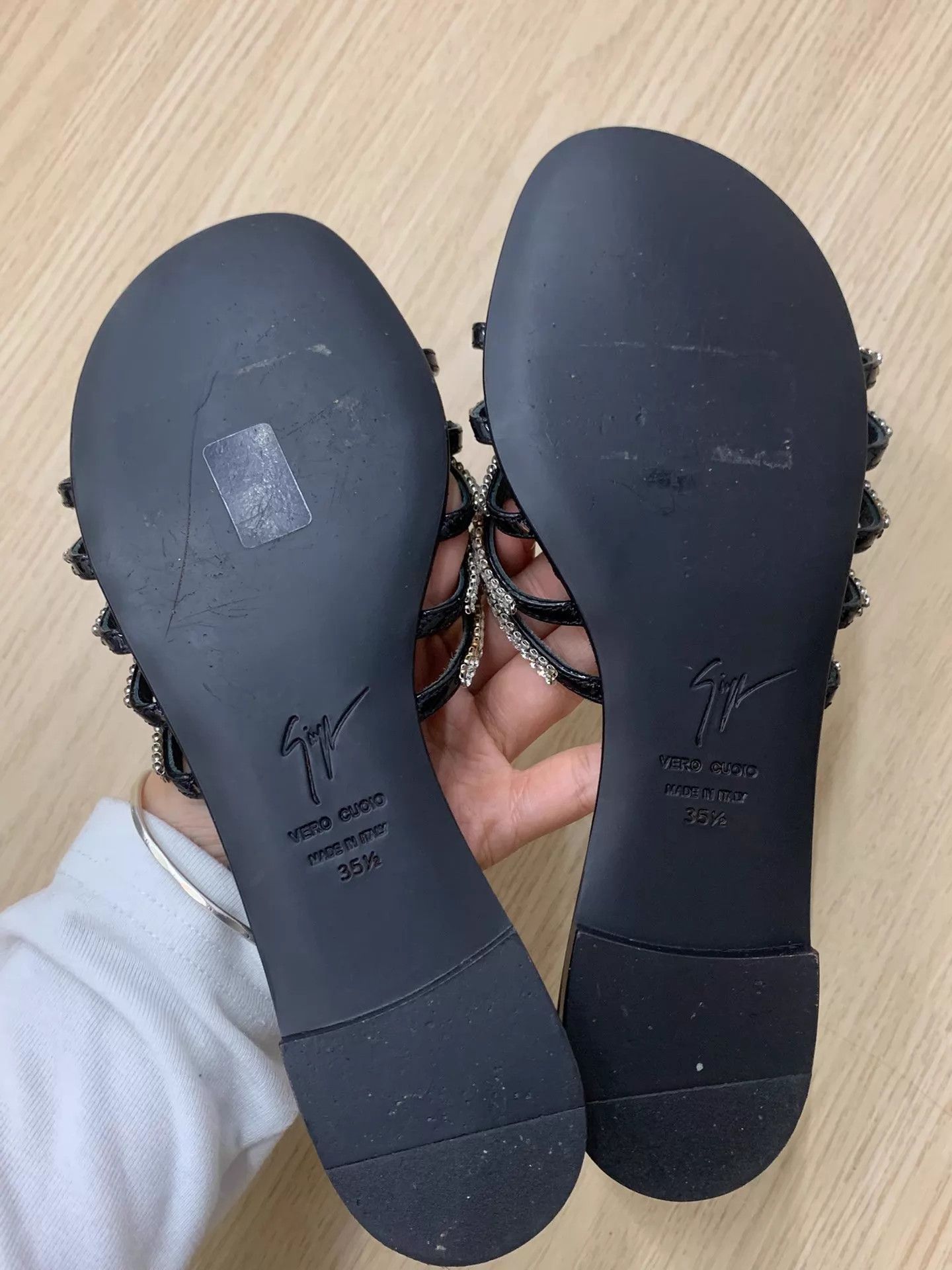 Giuseppe Zanotti Giuseppe Zanotti Black Multi-Crystal Mules 35.5 New Size US 5 / IT 35 - 4 Thumbnail