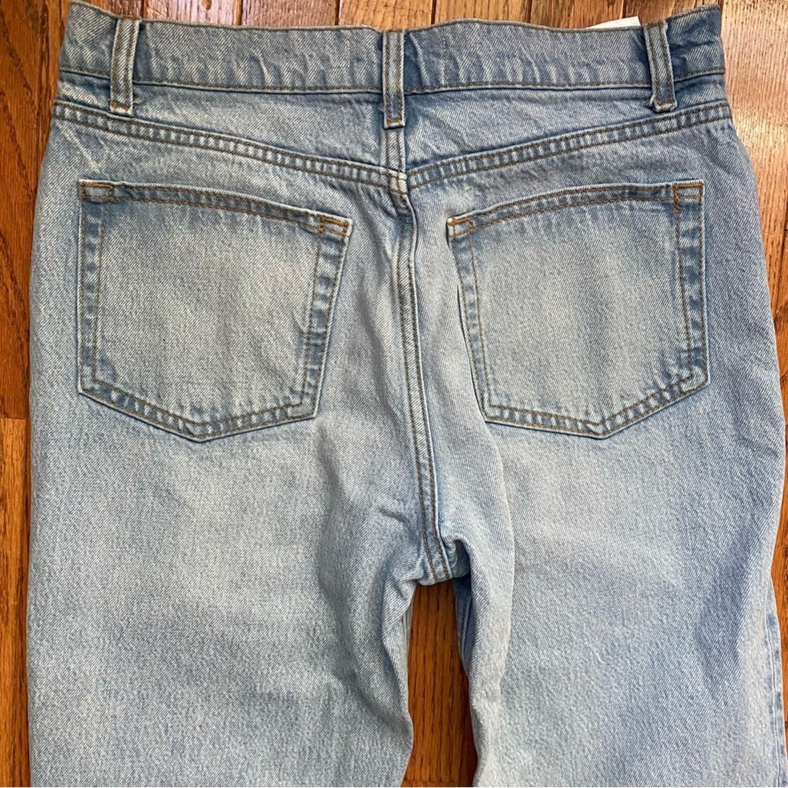 Reformation REFORMATION $178 Cynthia High Straight Jeans Tahoe Wash 28 Size 28" / US 6 / IT 42 - 16 Thumbnail