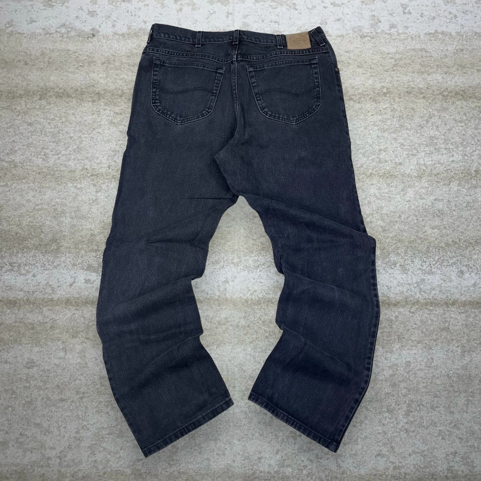 Lee Vintage 90s Lee MR Jeans 38x32 Relaxed Fit Jet Black Wash Size US 38 / EU 54 - 1 Thumbnail