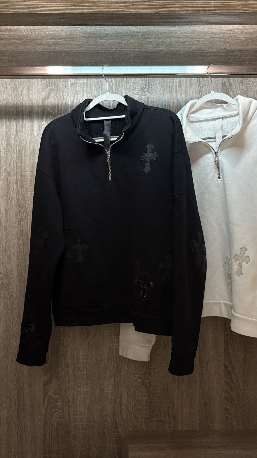 Chrome Hearts Chrome Hearts Cross Patch Half Zip Black M Size US M / EU 48-50 / 2 - 4 Thumbnail