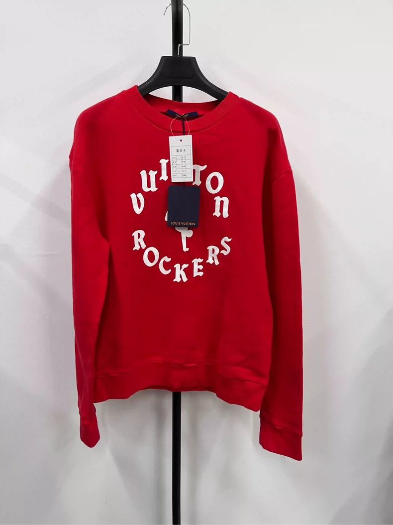 Louis Vuitton louis vuitton red logo long sleeve sweatshirt-dmc Size US S / EU 44-46 / 1 - 1 Thumbnail