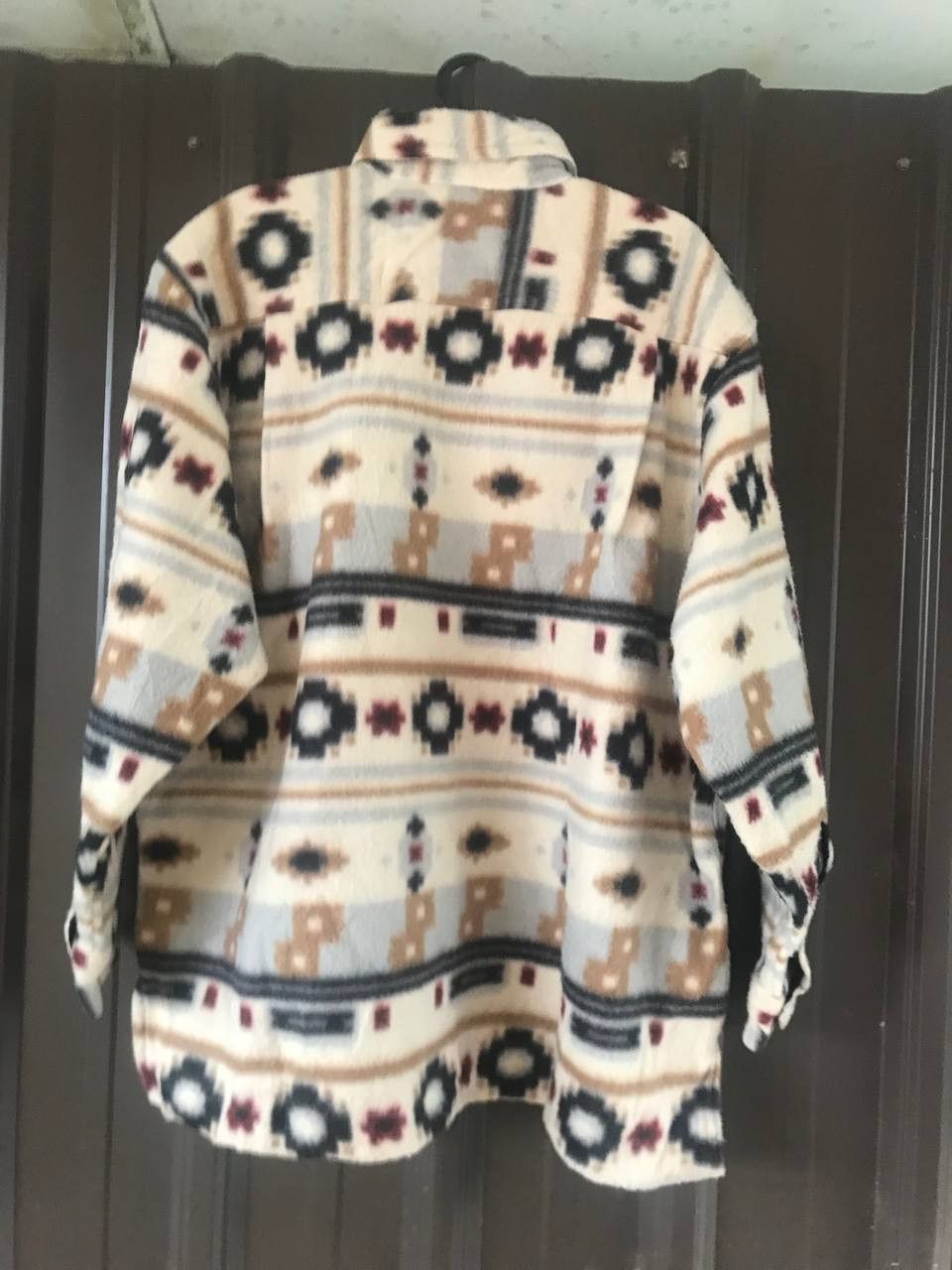 Japanese Brand × Vintage Vintage Naf Naf Button Up Fleece Jacket Size US L / EU 52-54 / 3 - 3 Thumbnail