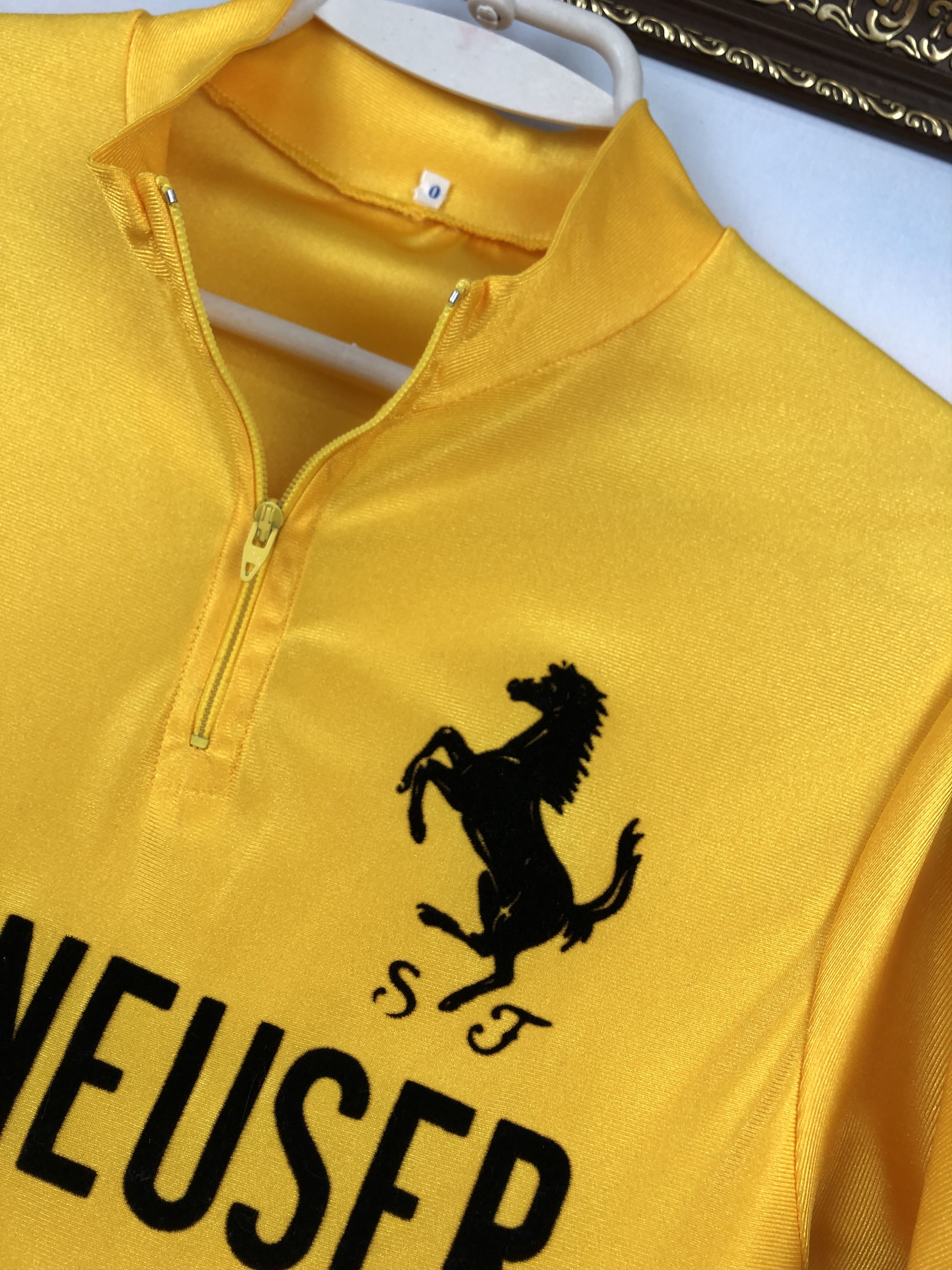 Vintage Vintage 80's Ferrari Cycling Racing Jersey Trikot Hype Slim Size US M / EU 48-50 / 2 - 6 Thumbnail
