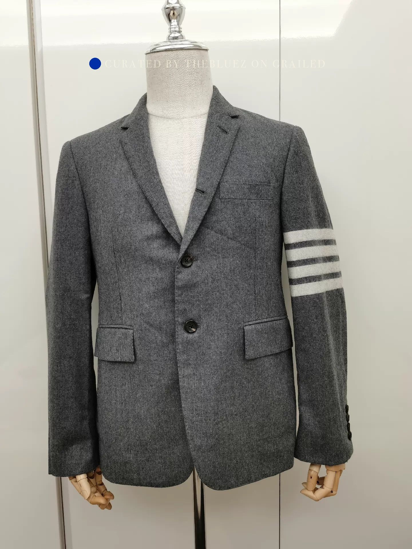 Thom Browne Elegant Gray Wool Blazer Size US S / EU 44-46 / 1 - 1 Thumbnail
