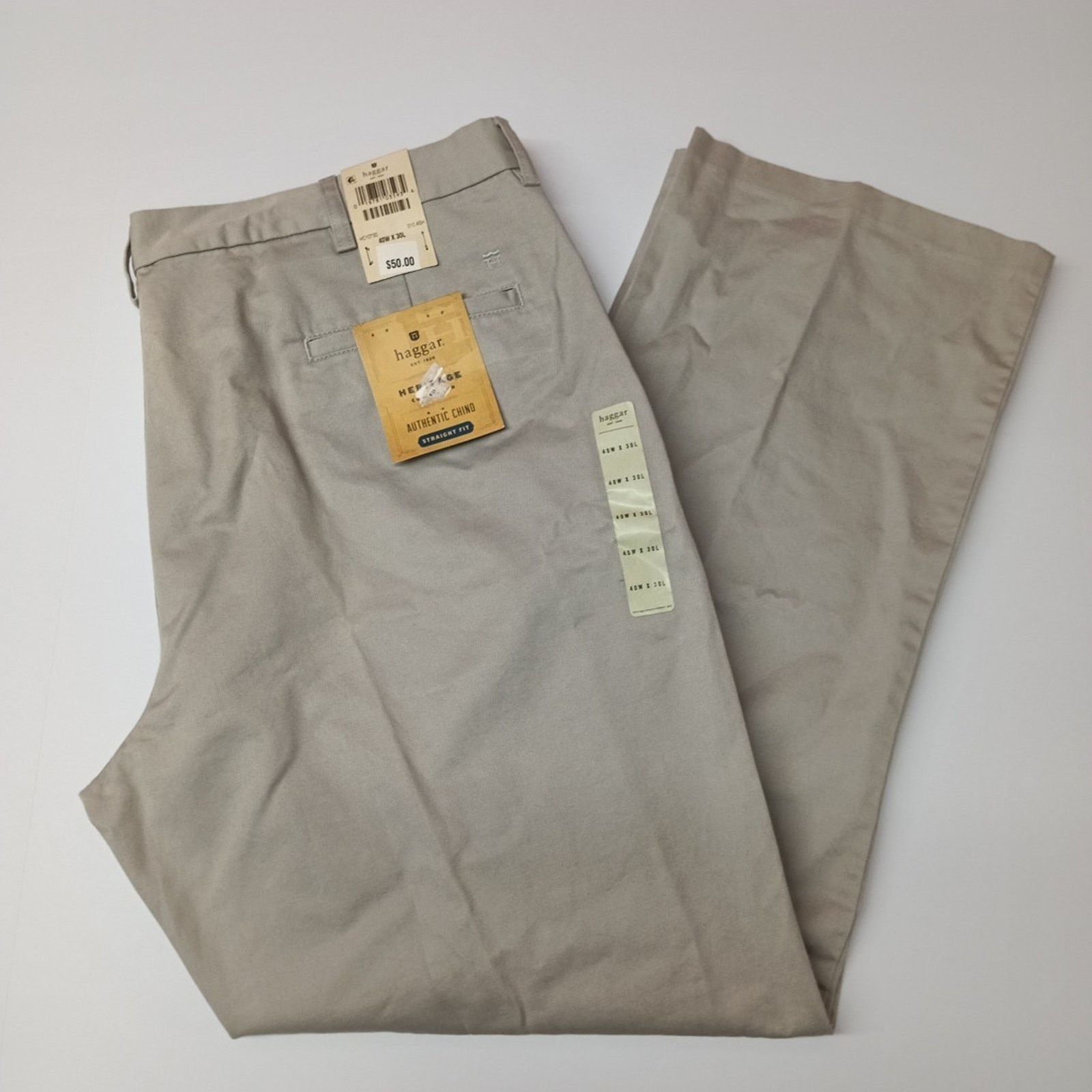 Haggar Haggar Heritage Chino Pants Men's Size 40x30 Beige Straight Size US 40 / EU 56 - 1 Thumbnail