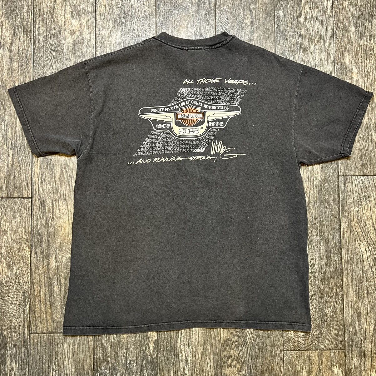Vintage 1998 Faded Harley Davidson Willie G T shirt Size US XL / EU 56 / 4 - 1 Thumbnail