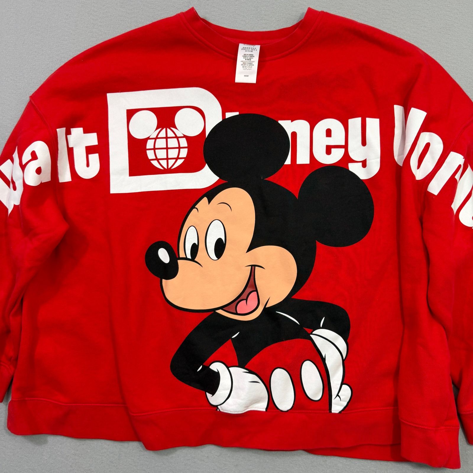 Disney Disney Mickey Mouse Spirit Jersey Sweatshirt Womens 3X Red Size 3XL / US 20-22 - 2 Thumbnail
