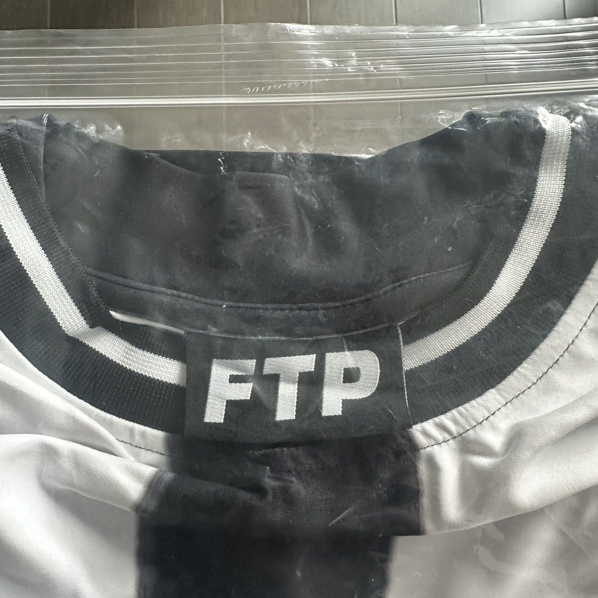 Fuck The Population FTP Blurred Vision Distorted Soccer Jersey White Size US M / EU 48-50 / 2 - 4 Thumbnail