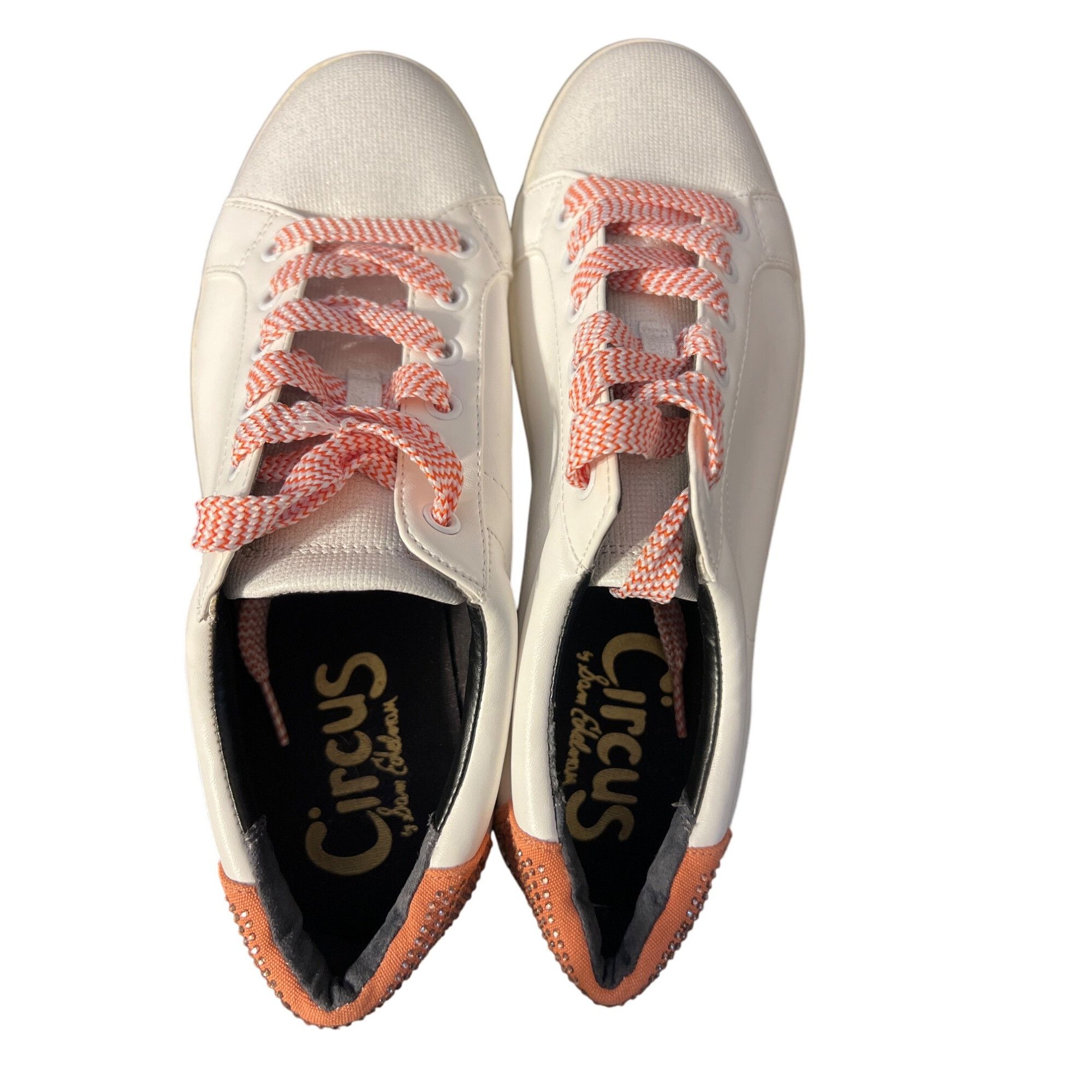 Sam Edelman Circus Sam Edelman Flamingo Embellished Sneakers Shoes White Size US 9.5 / IT 39.5 - 4 Thumbnail