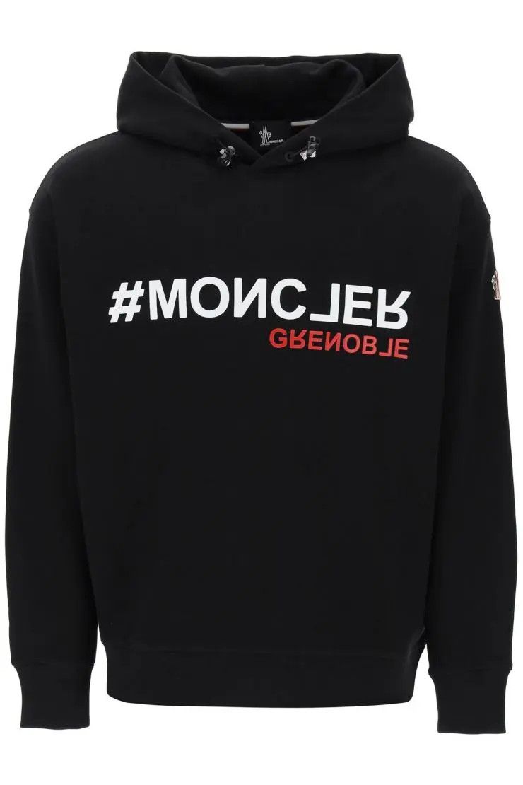 image of Moncler Grenoble O1S22I1N0324 Hooded Sweatshirt In Black, Men's (Size Small)