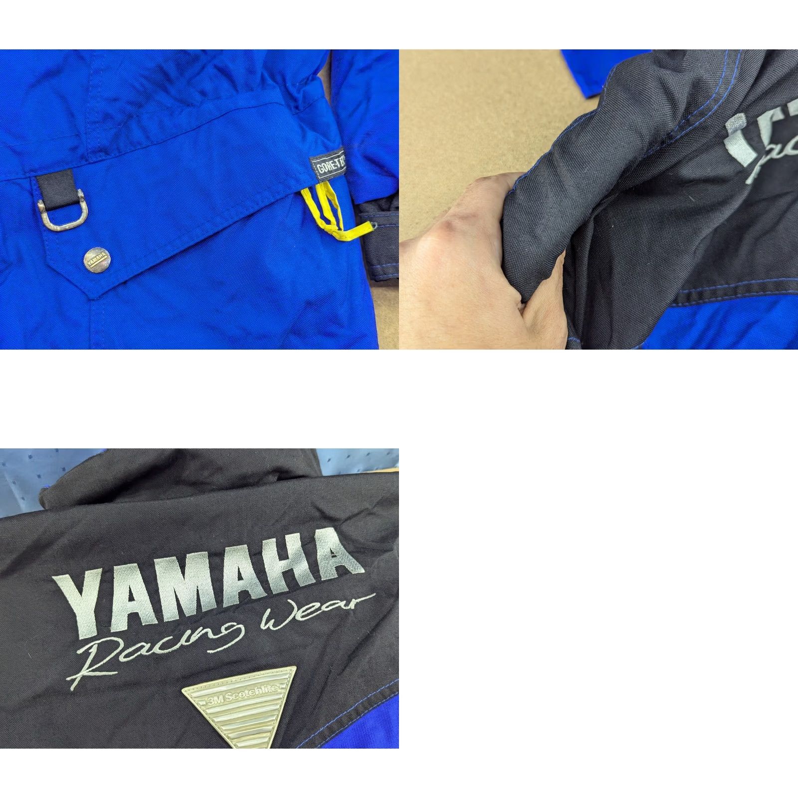 Yamaha VINTAGE Yamaha Racing Gore-Tex Motorcycle Jacket Mens Size M Blue Padded Size US M / EU 48-50 / 2 - 11 Thumbnail