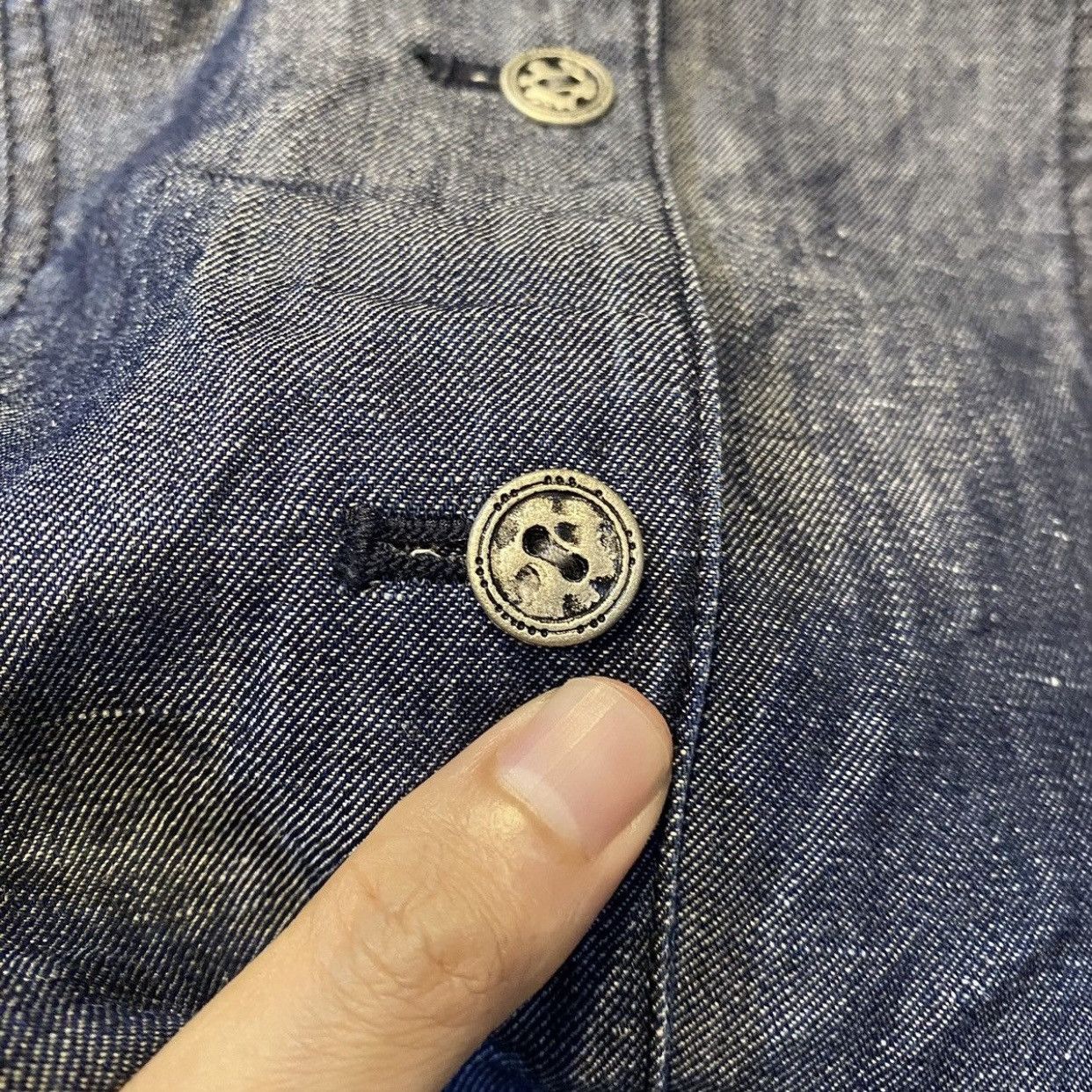 Kansai Yamamoto Archive Kansai Bis Cropped Denim Work Jacket Size S / US 4 / IT 40 - 8 Thumbnail