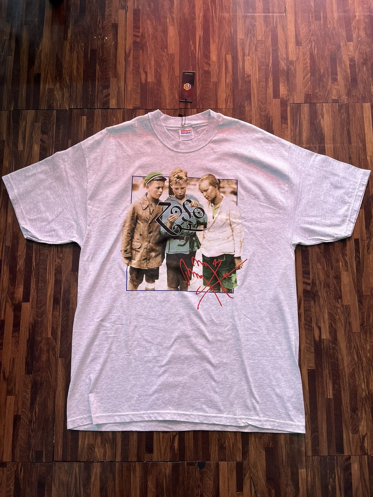 Band Tees × Vintage Vintage Jimmy Page Robert Plant 2000 World Tour Size US XL / EU 56 / 4 - 1 Thumbnail